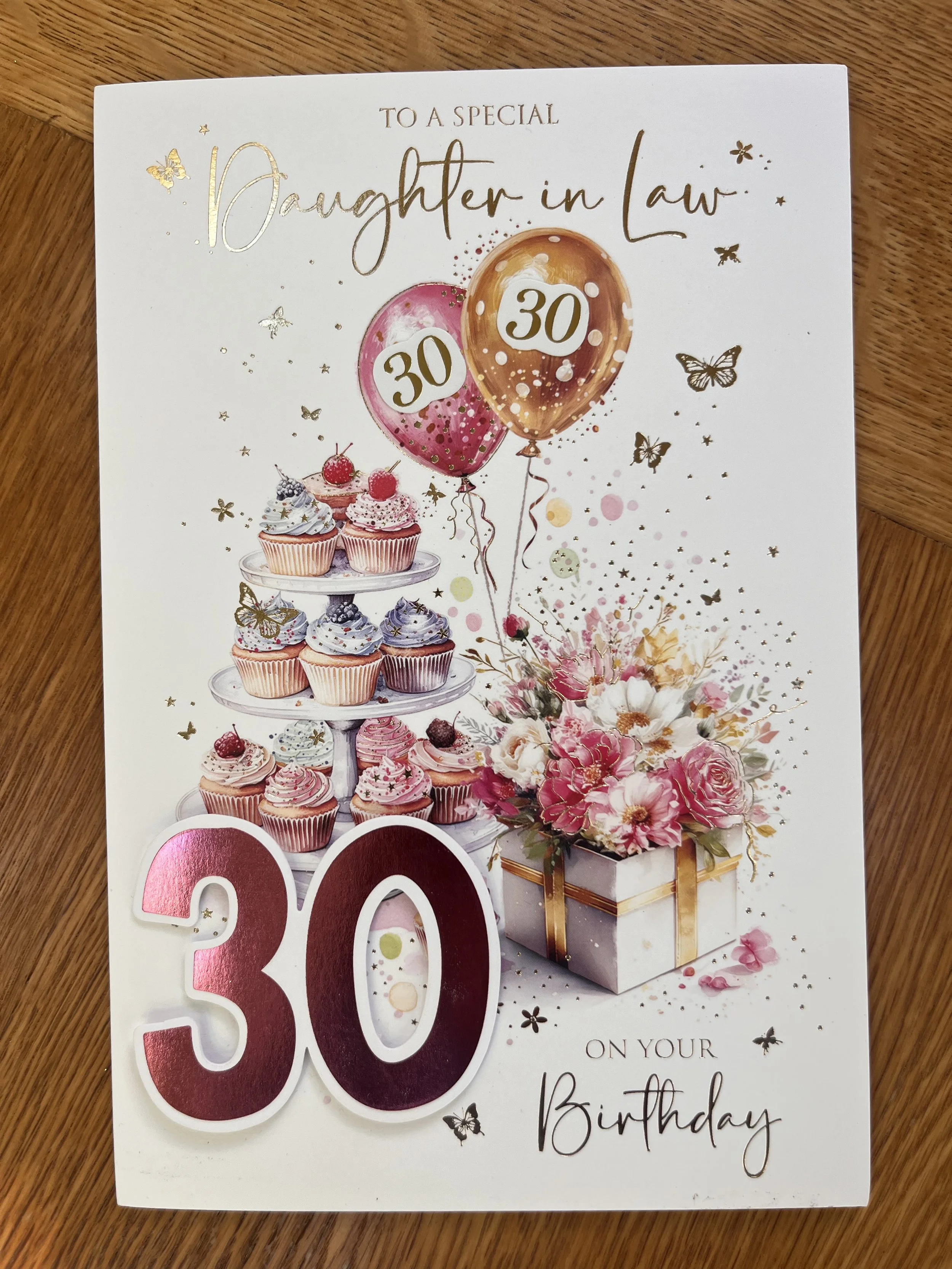 Daughter in law 30th Birthday Card