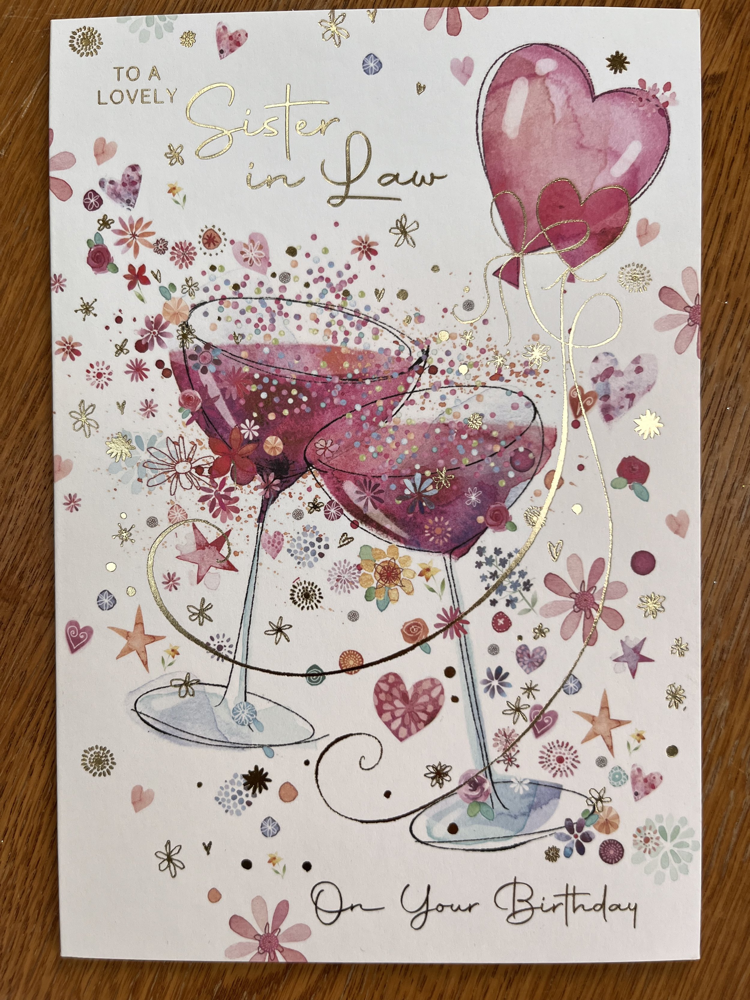 Sister in Law Birthday Card