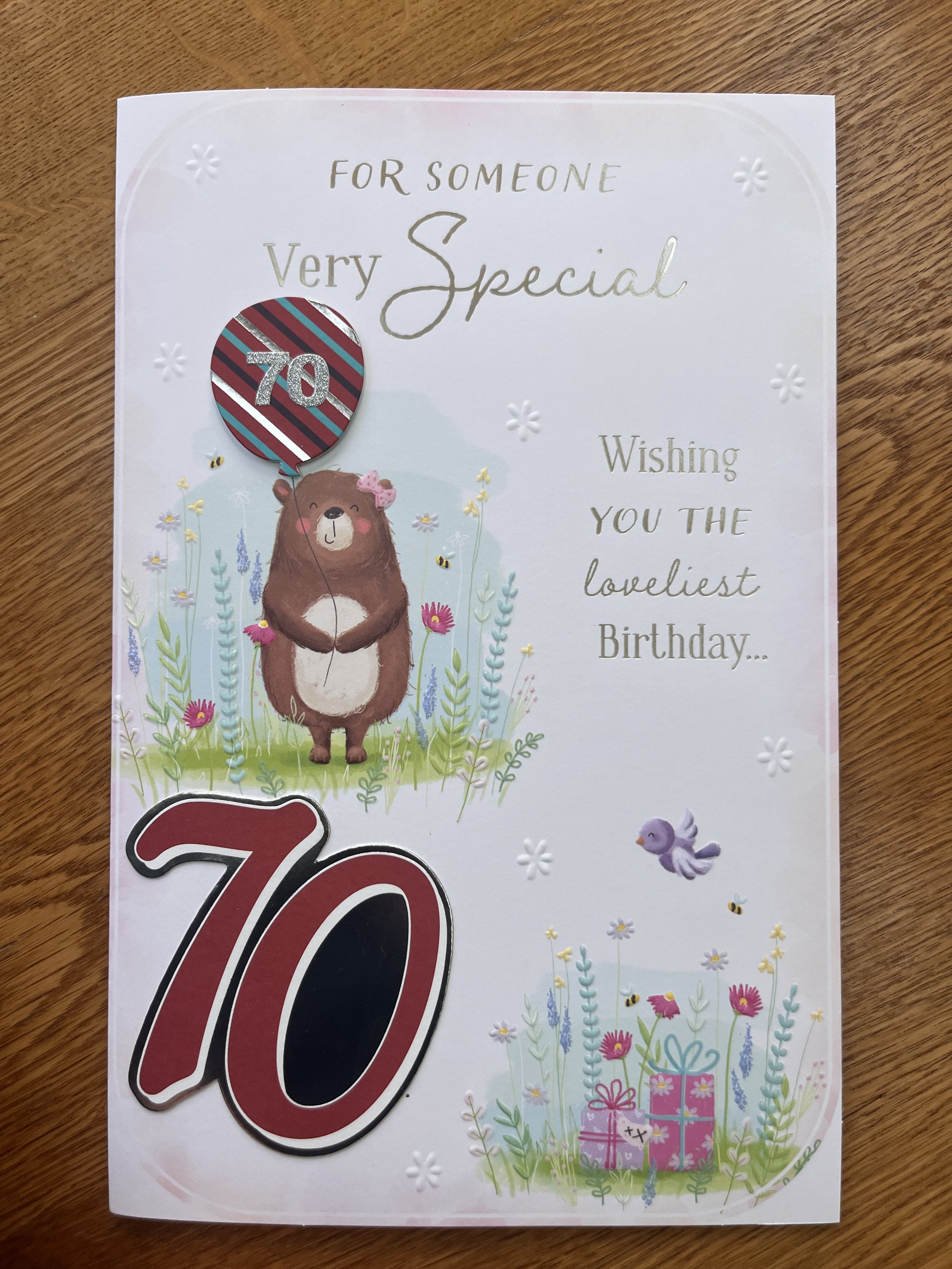Extra Special Someone Special 70th birthday card