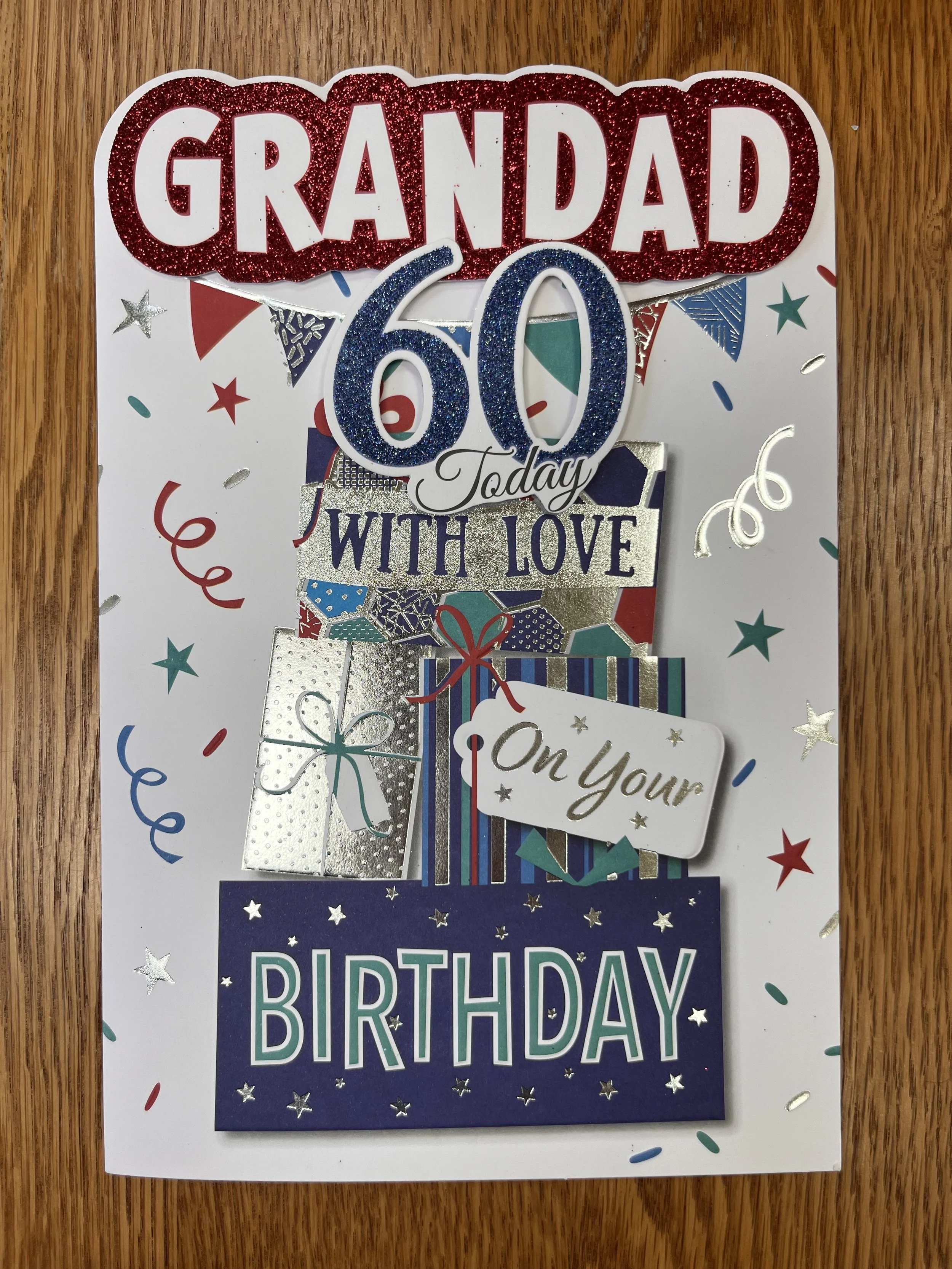 Grandad 60th birthday card