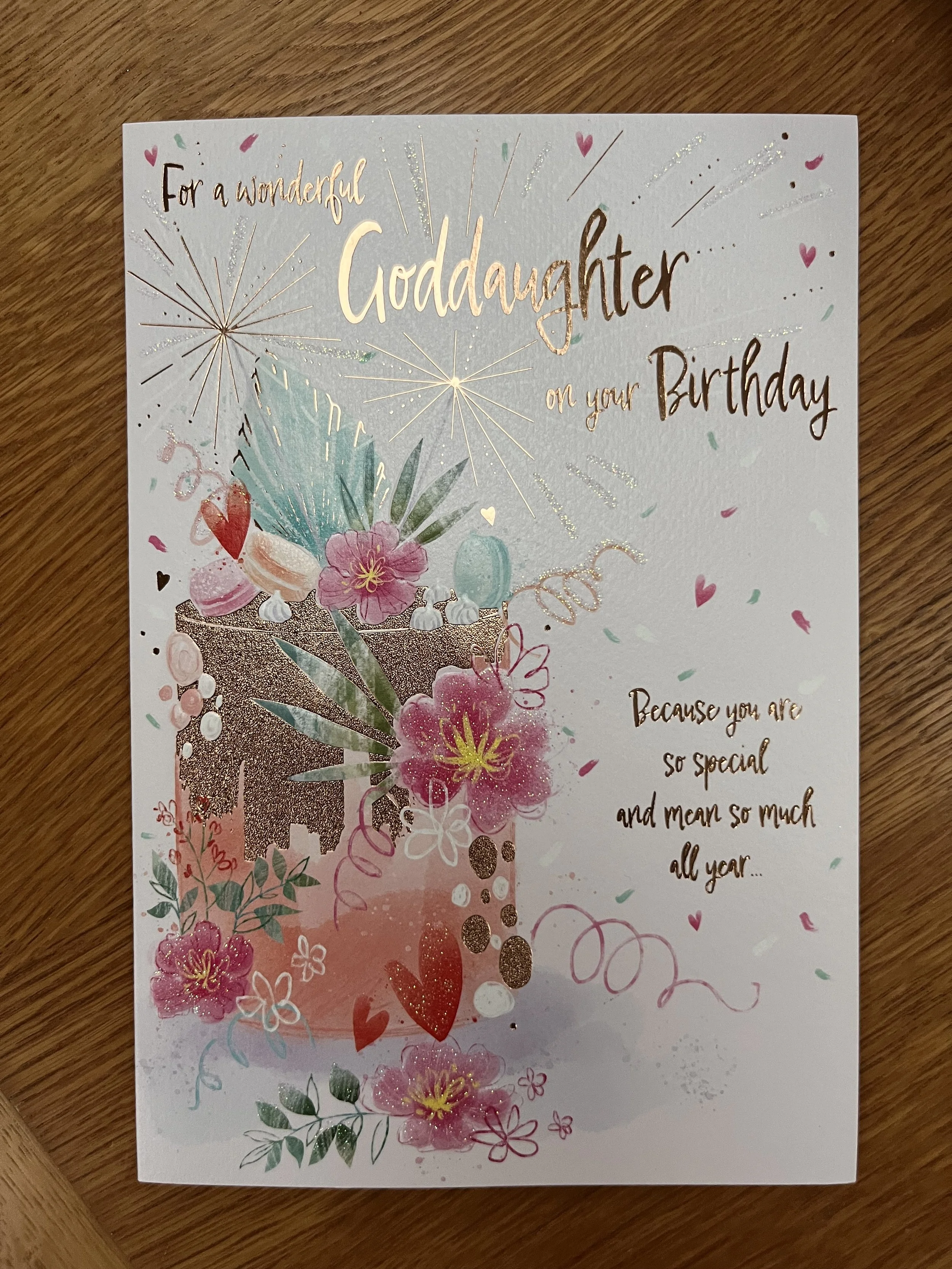 Goddaughter birthday card