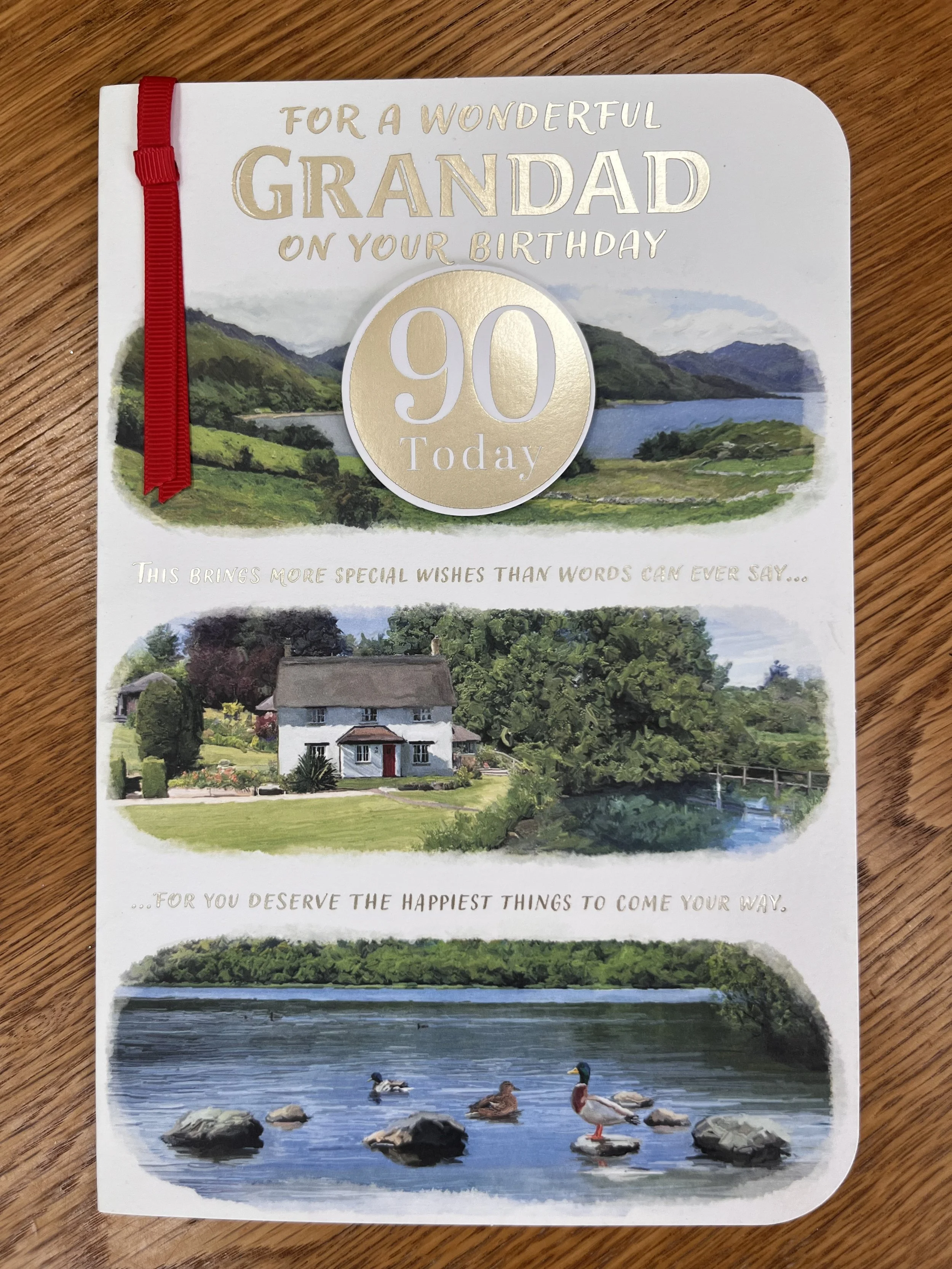Grandad 90th Birthday Card