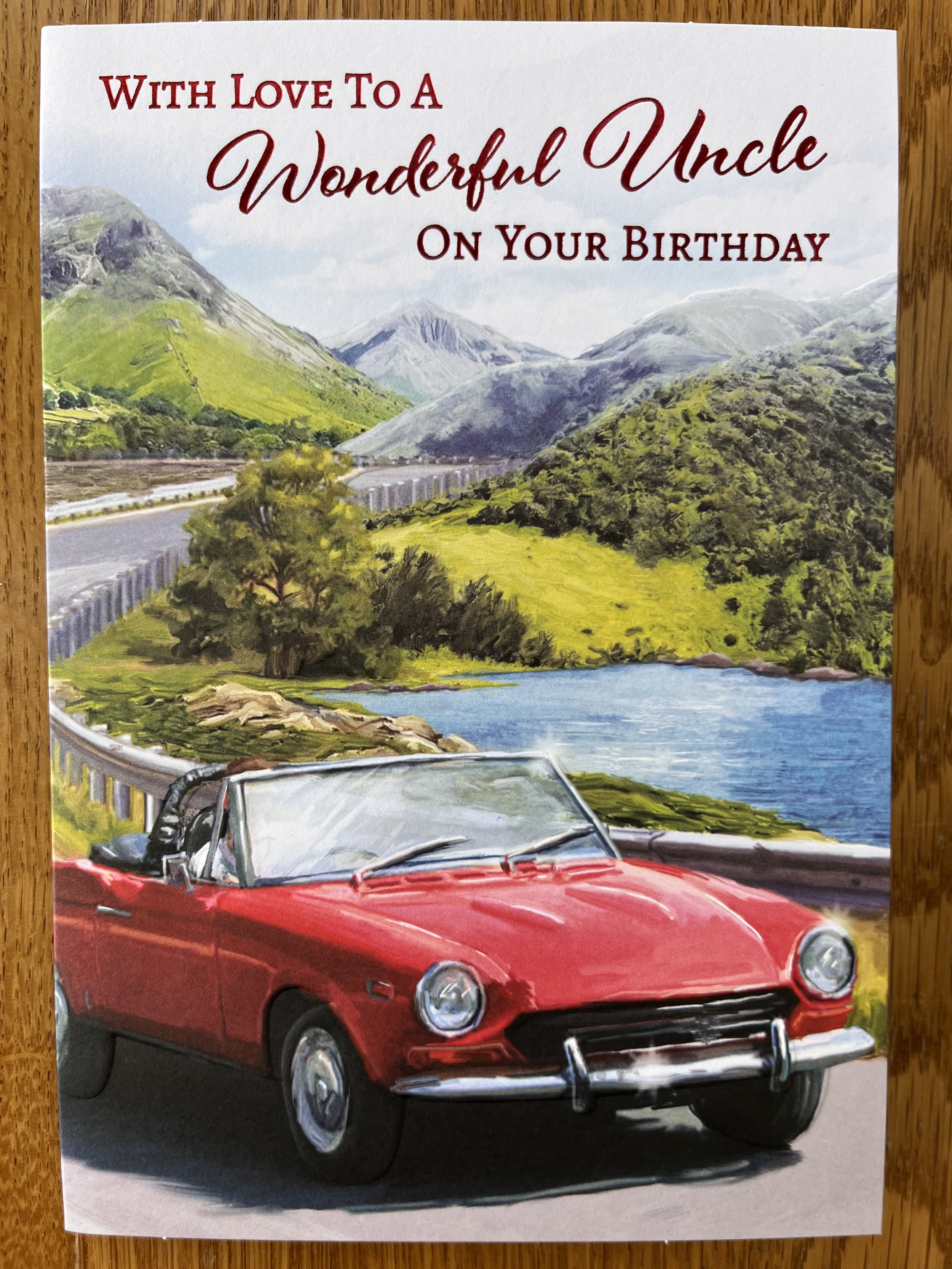 Uncle birthday card