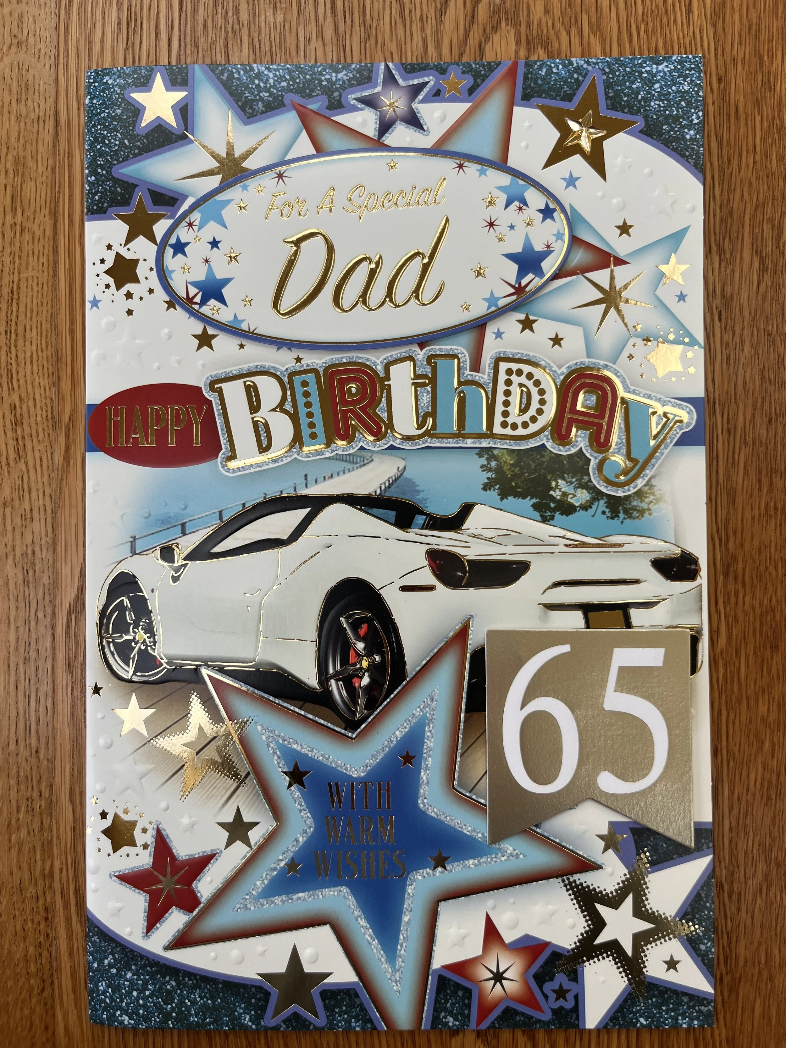 Extra Special Dad 65th birthday card