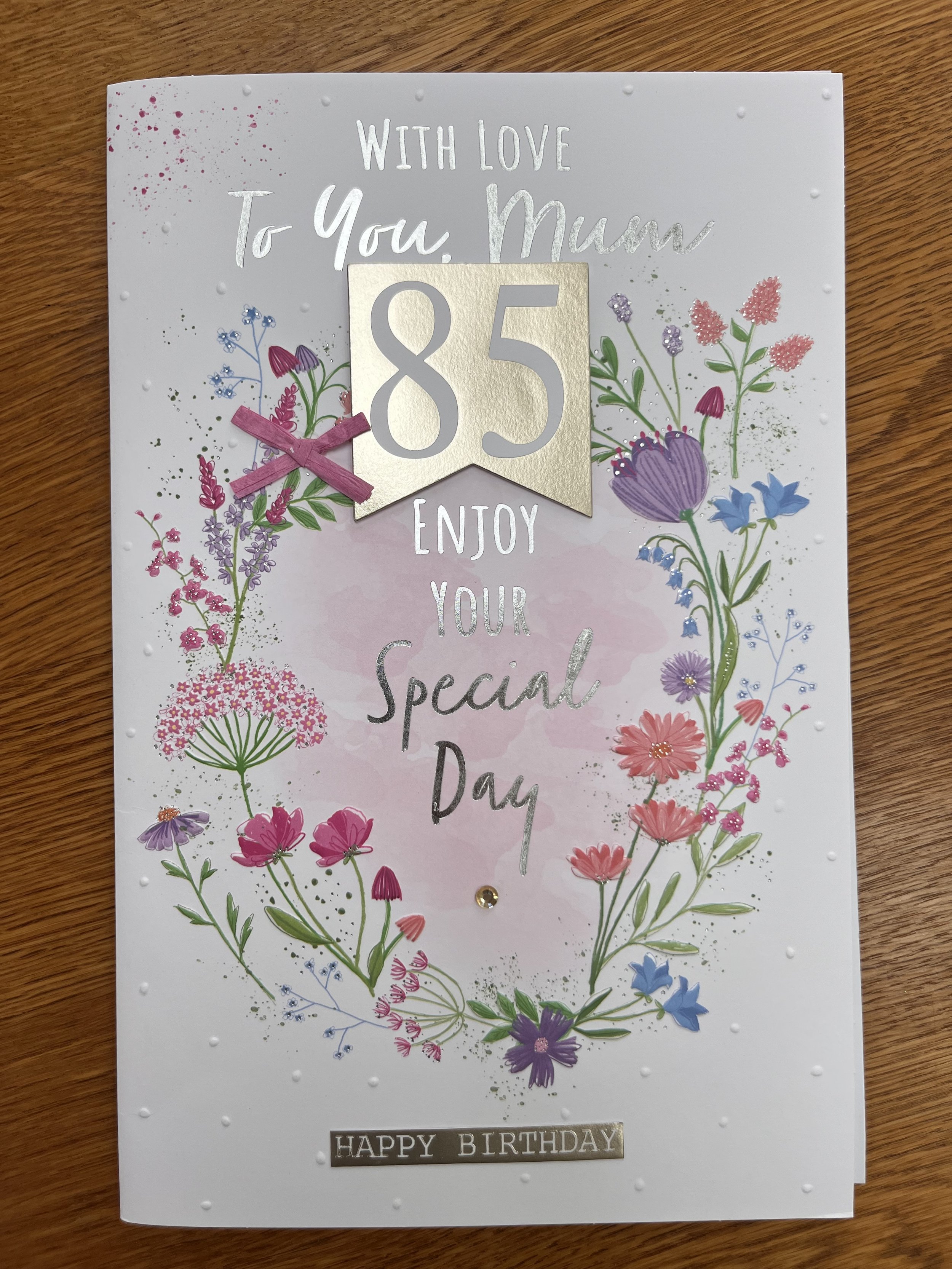 Extra Special Mum 85th birthday card