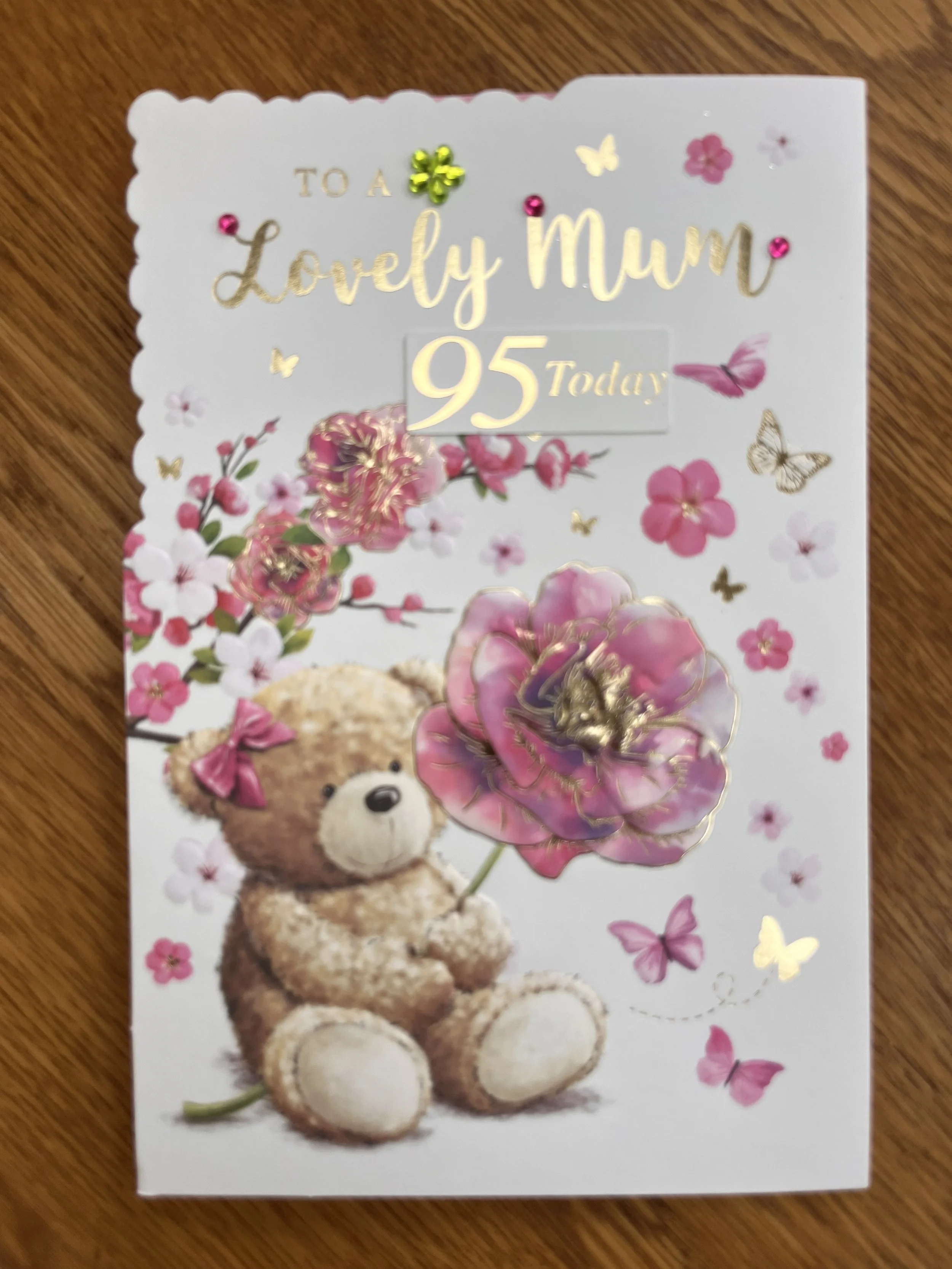 Mum 95th birthday card