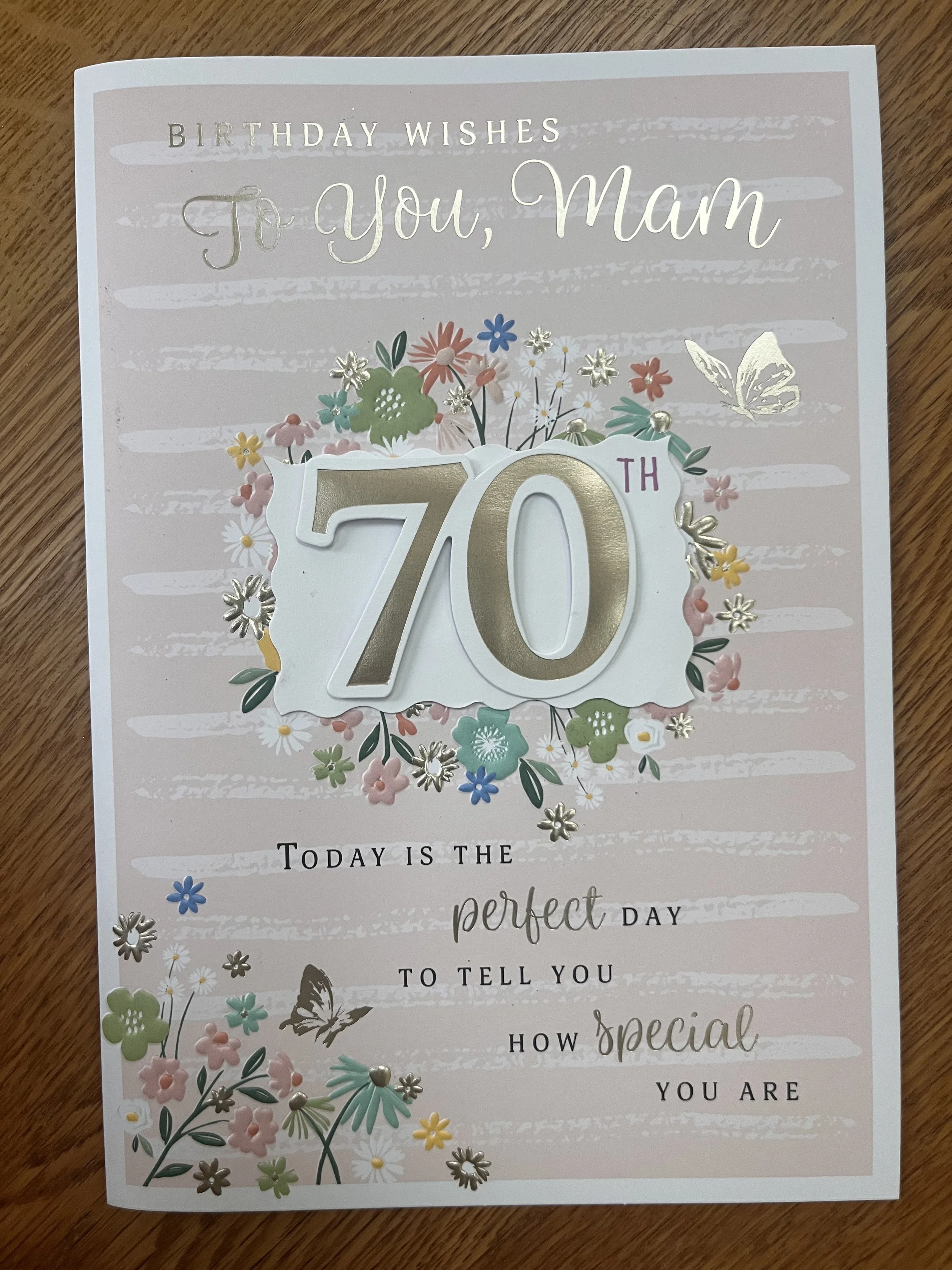 Extra Special Mam  70th Birthday Card