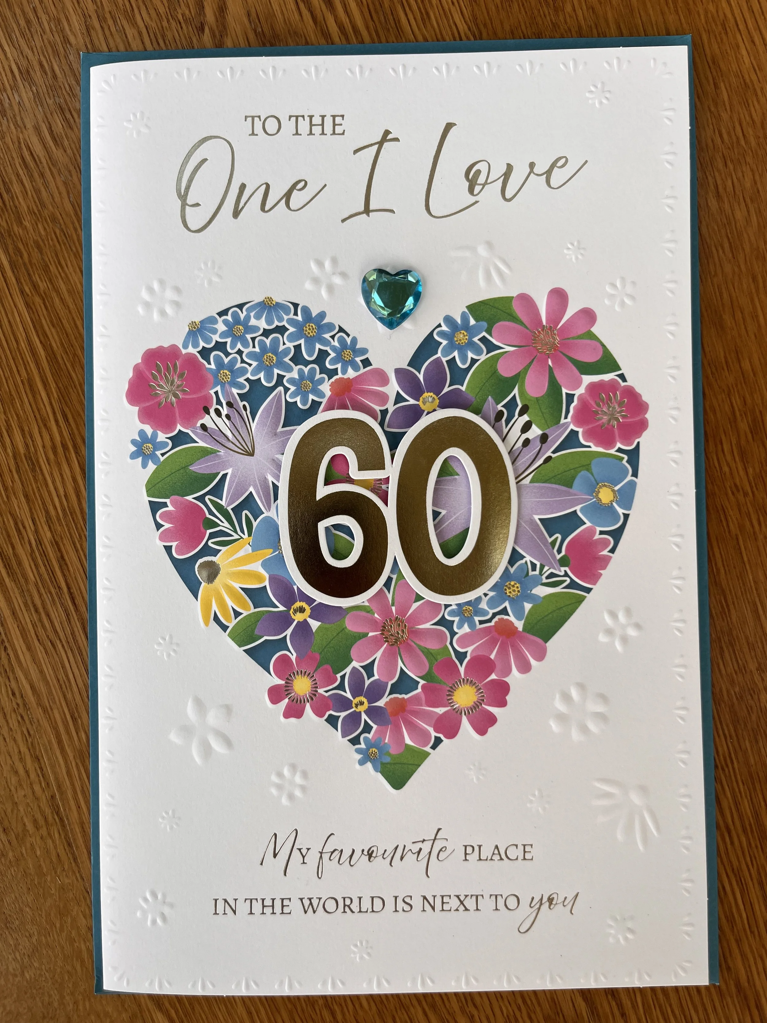 Extra Special Partner 60th birthday card