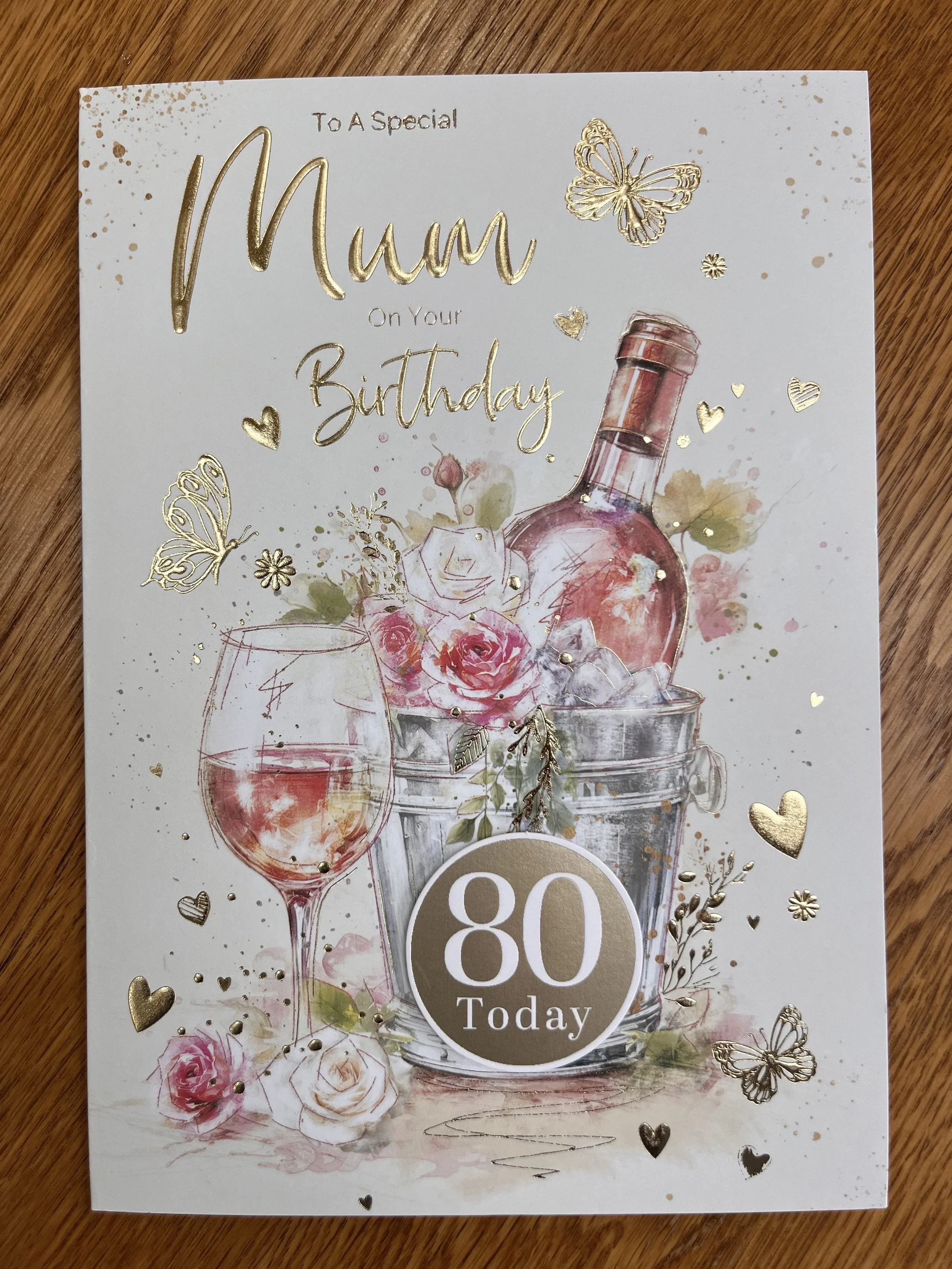 Mum 80th Birthday Card