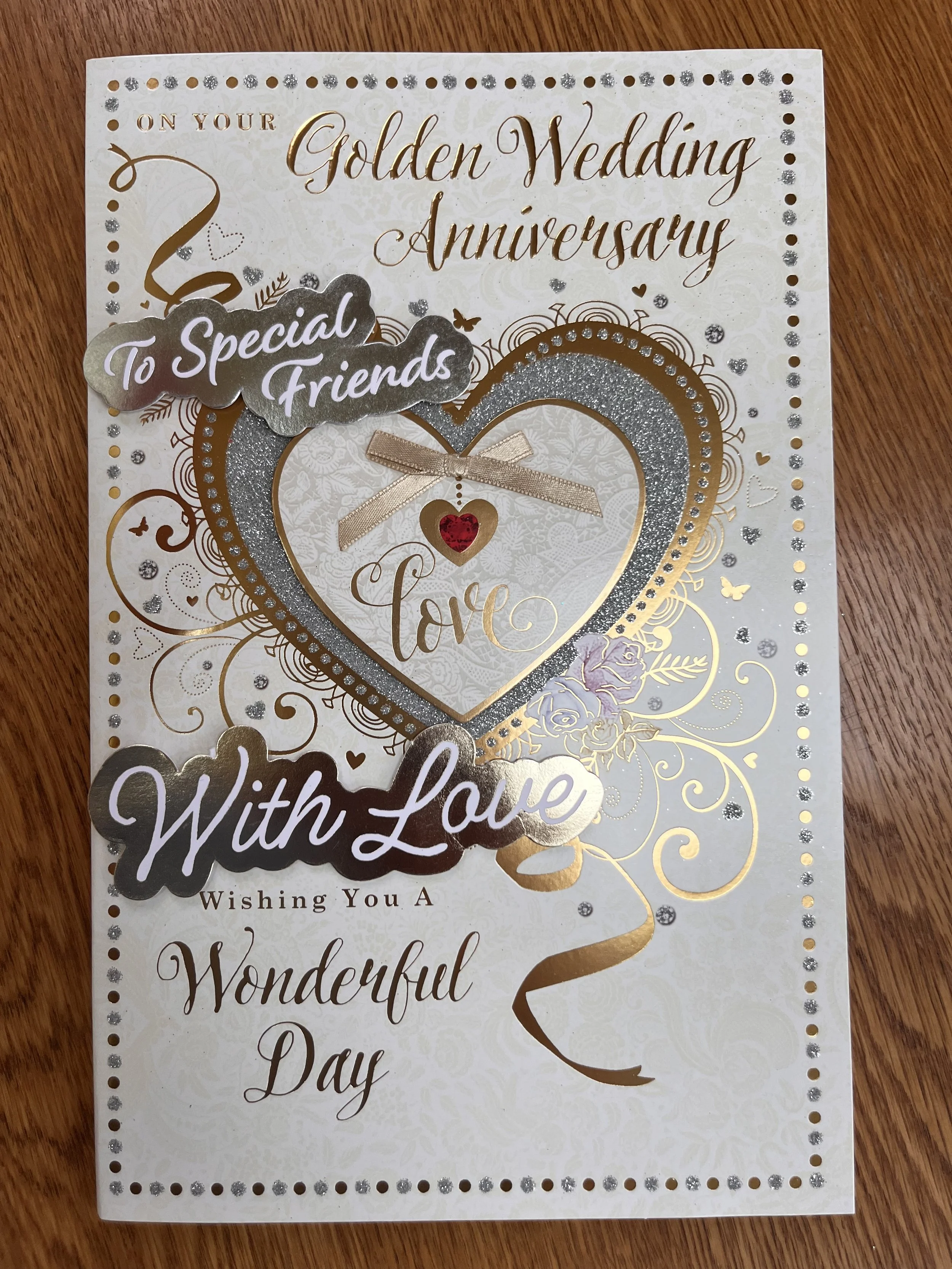 Extra Special Friends 50th anniversary card