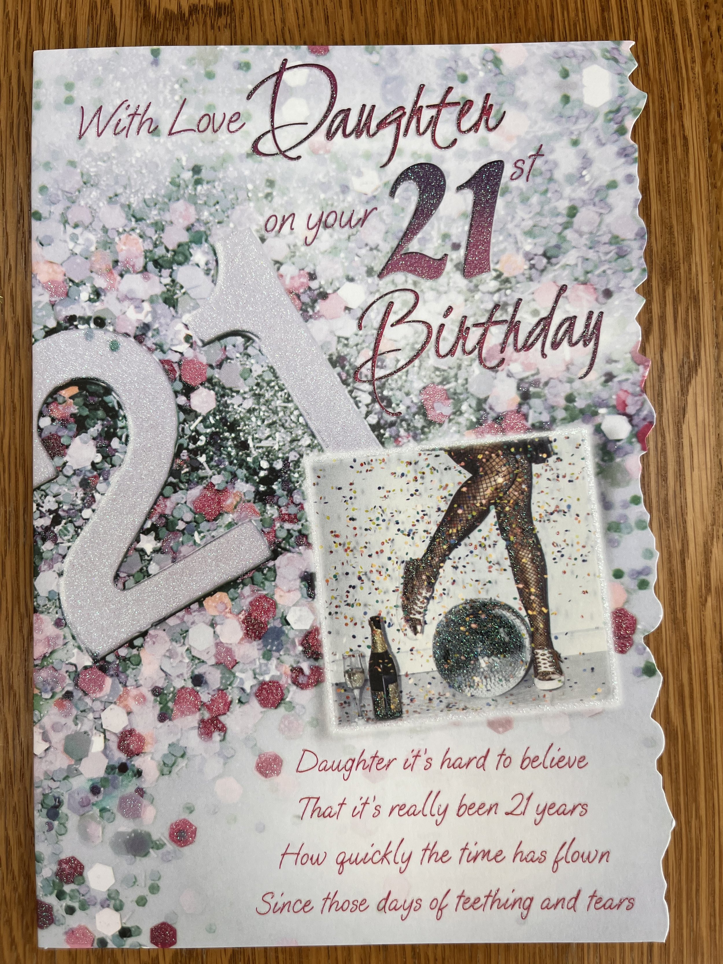 Daughter 21st birthday card