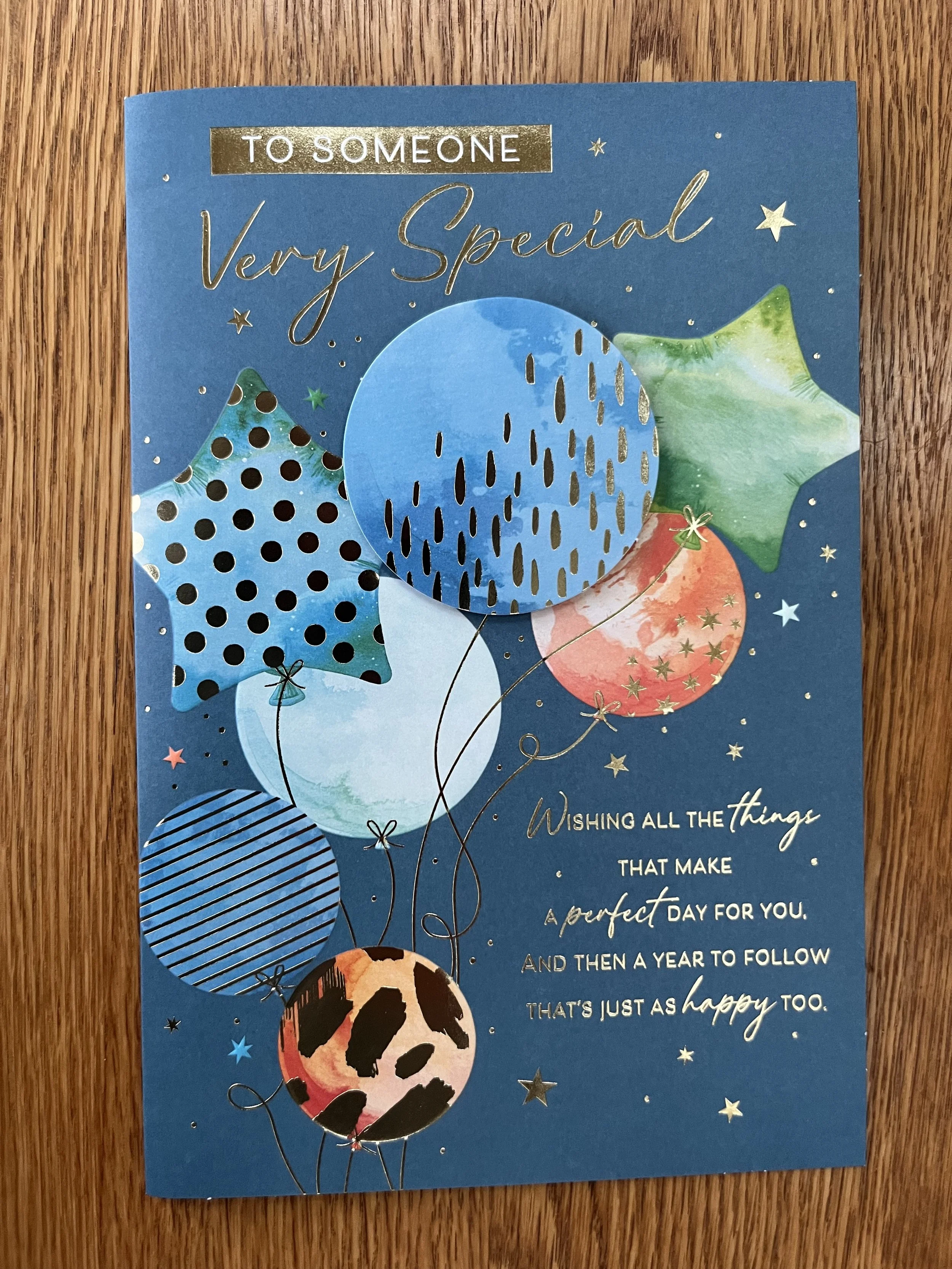 Male Someone Special Birthday card