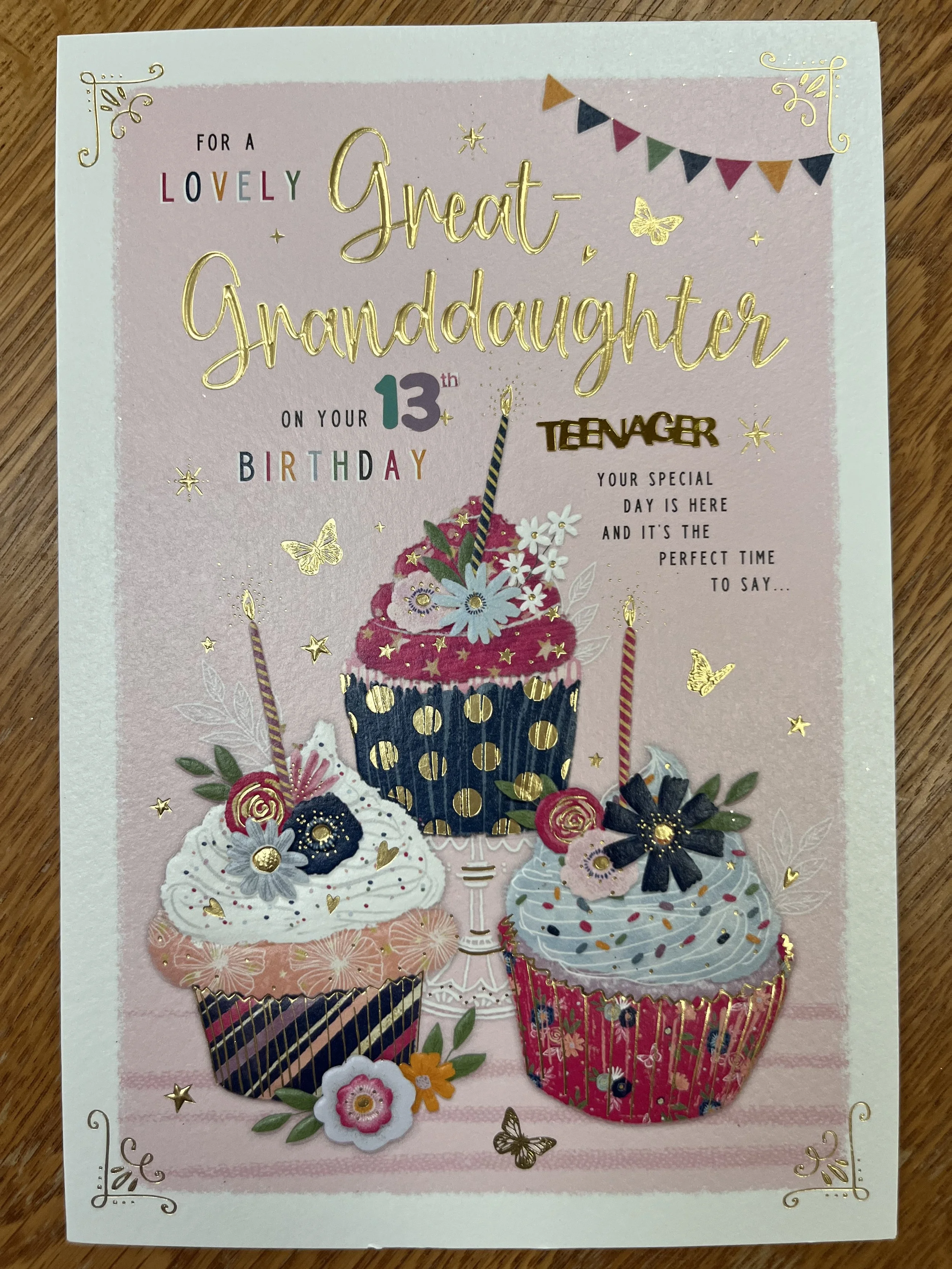 Great Granddaughter 13th Birthday card