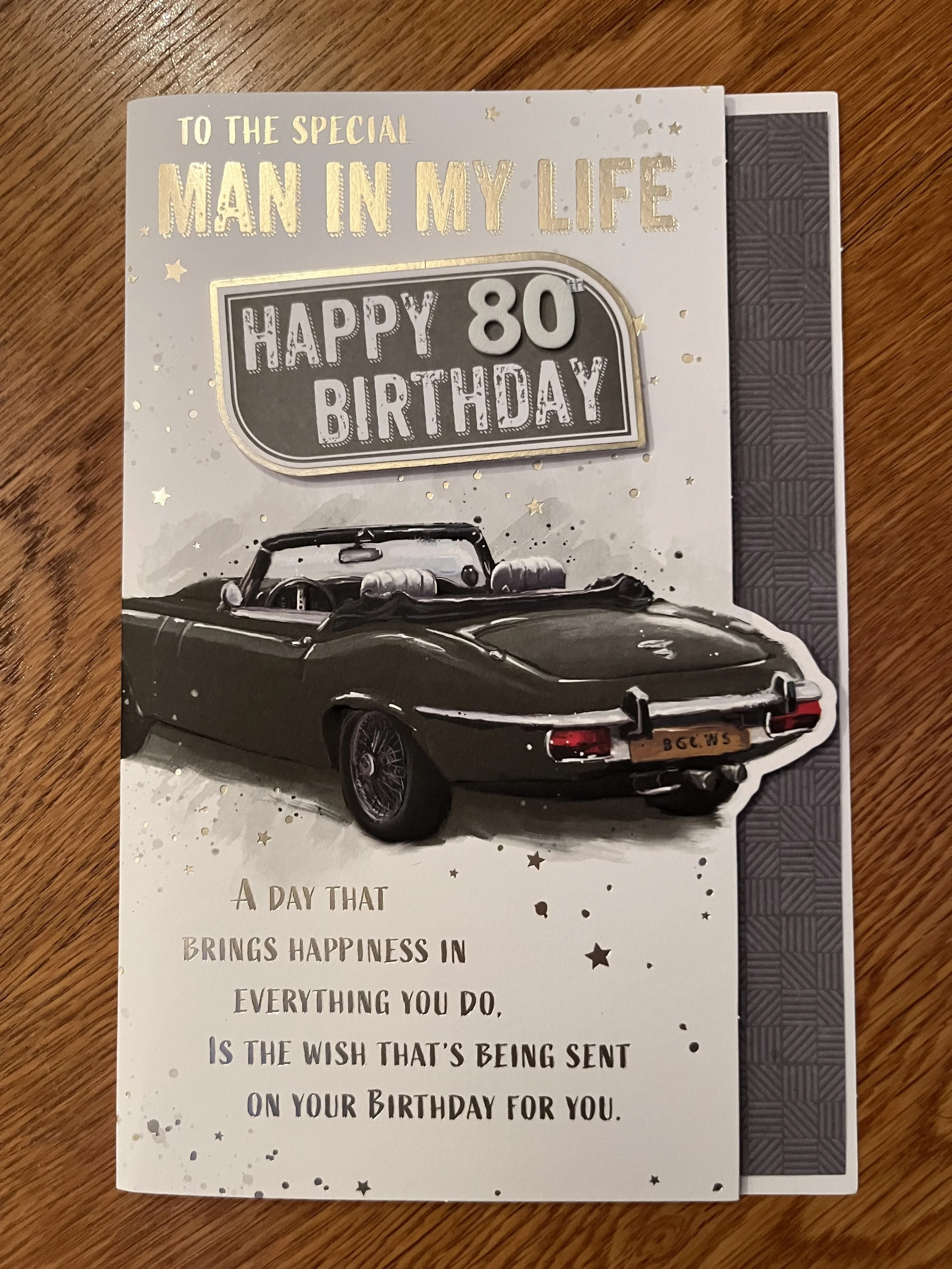 Partner 80th Birthday Card