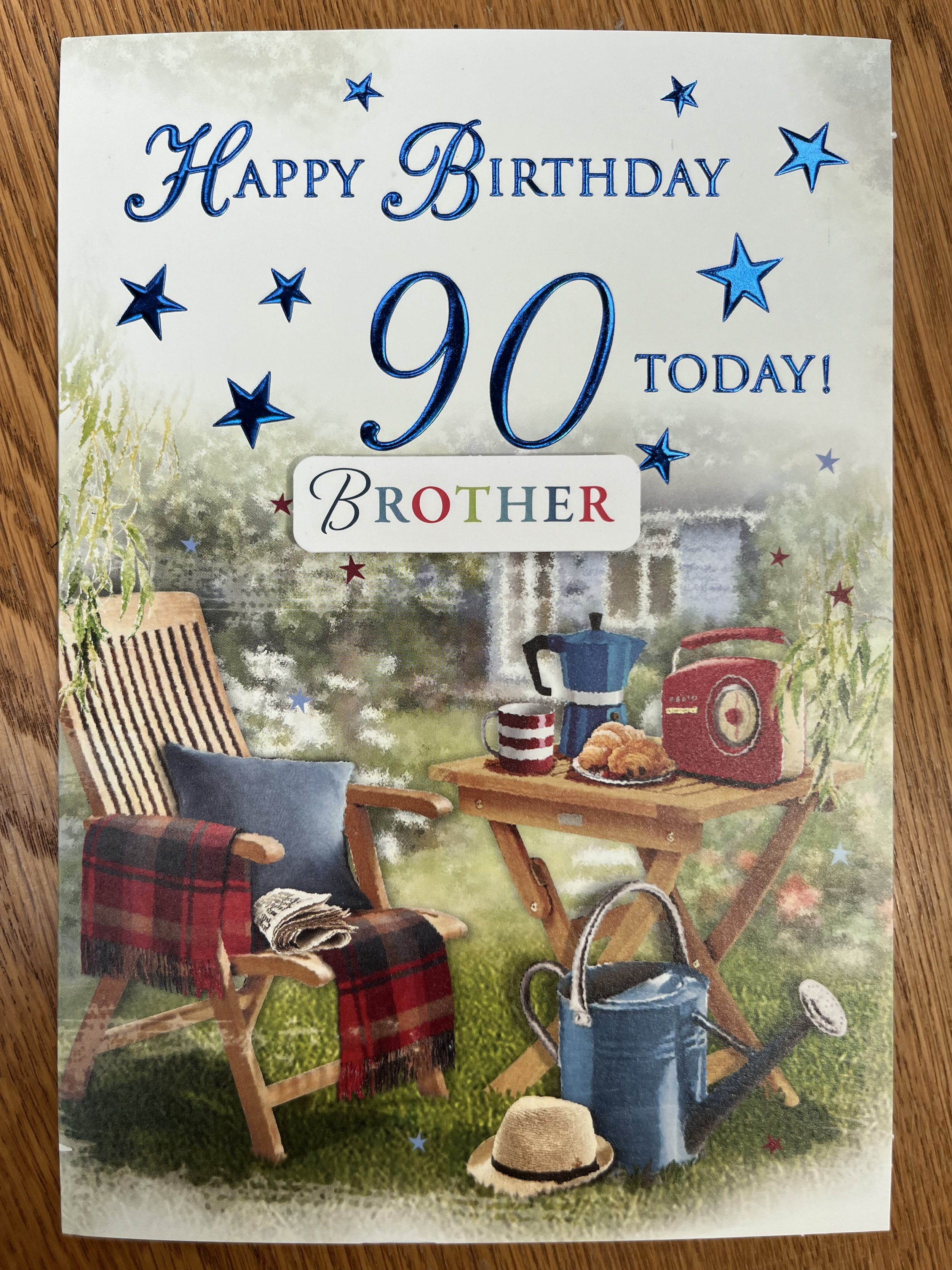 Brother 90th Birthday Card