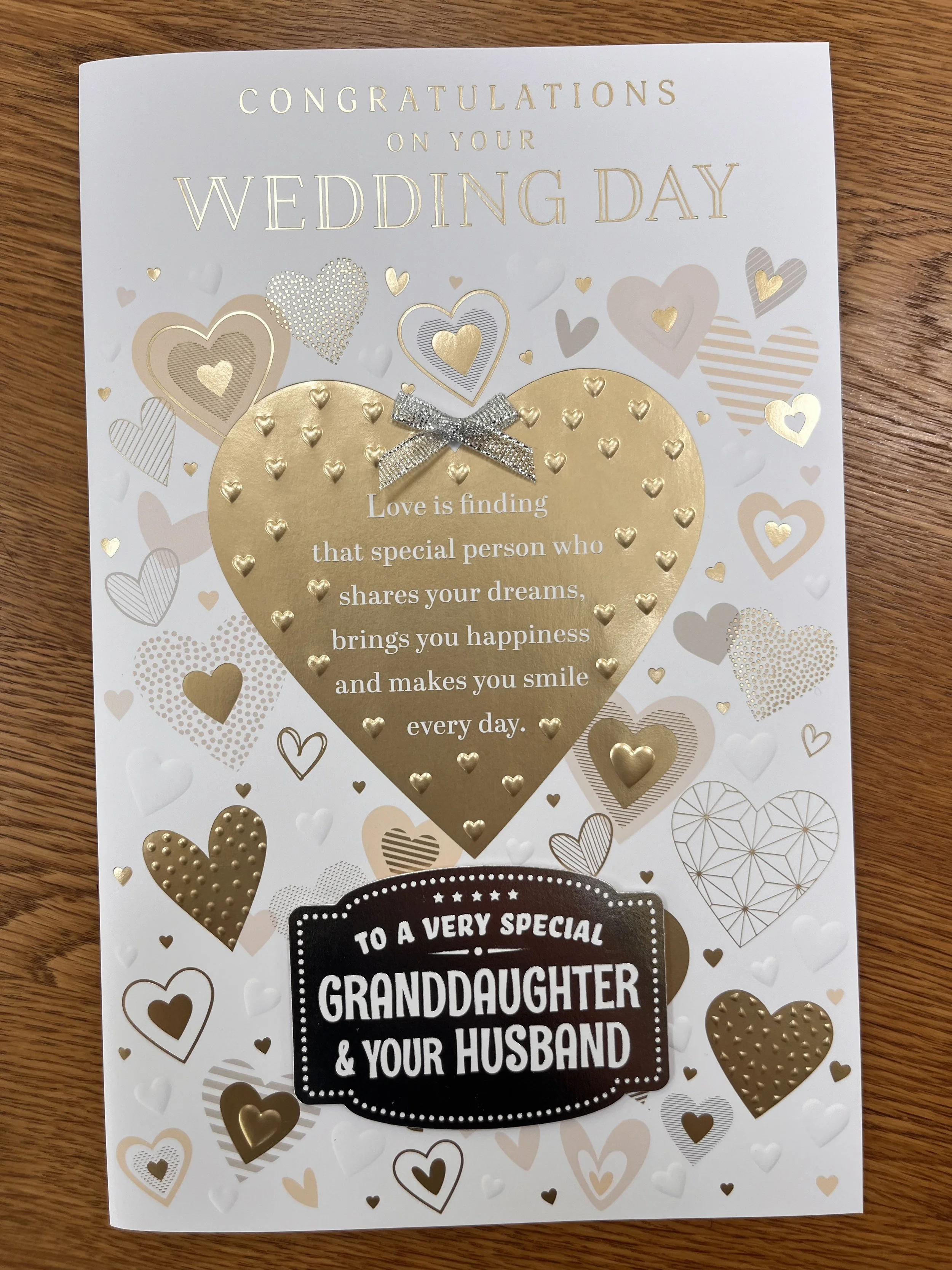 Special Granddaughter and Husband Wedding day  card