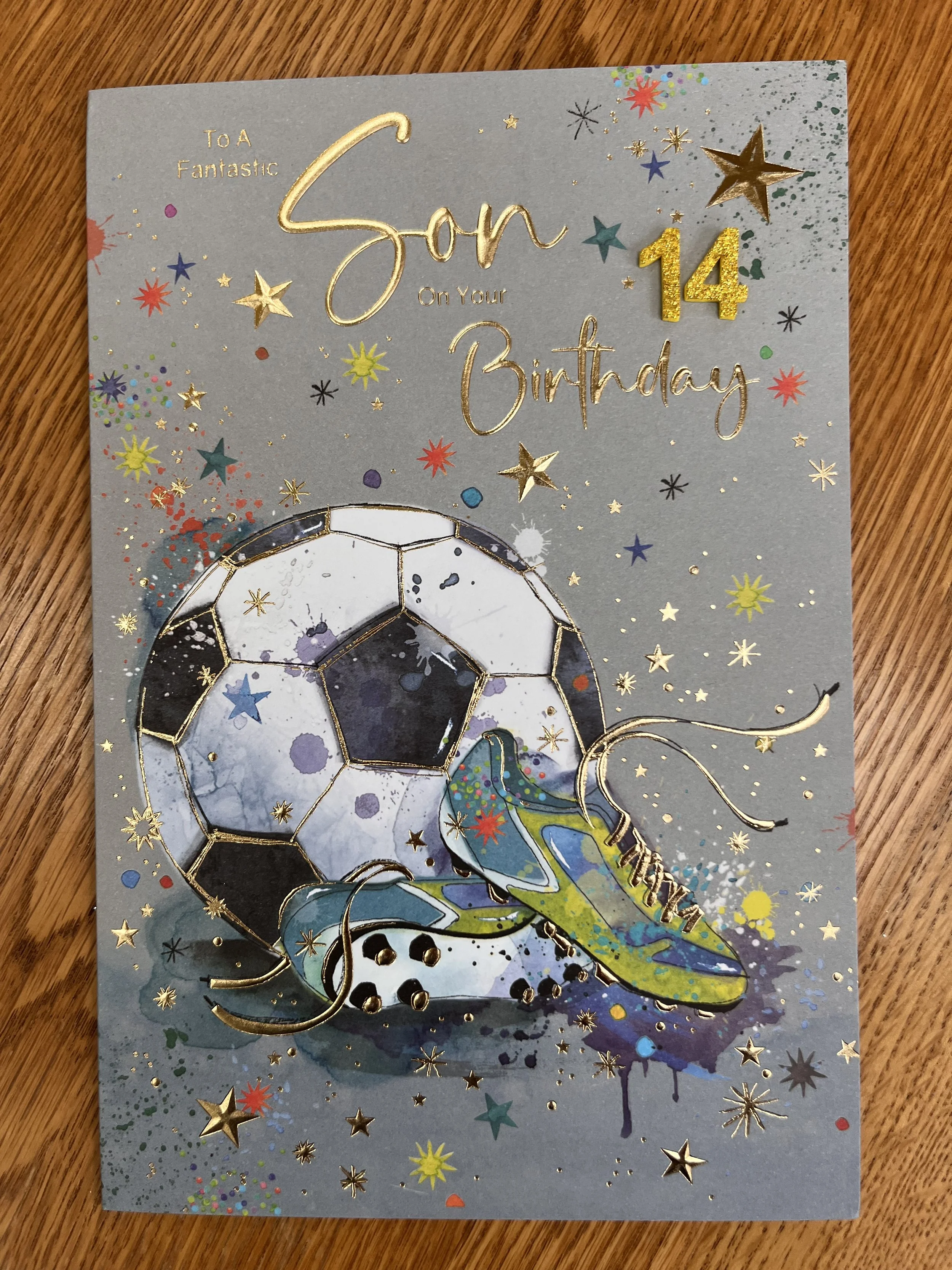 Son 14th birthday card