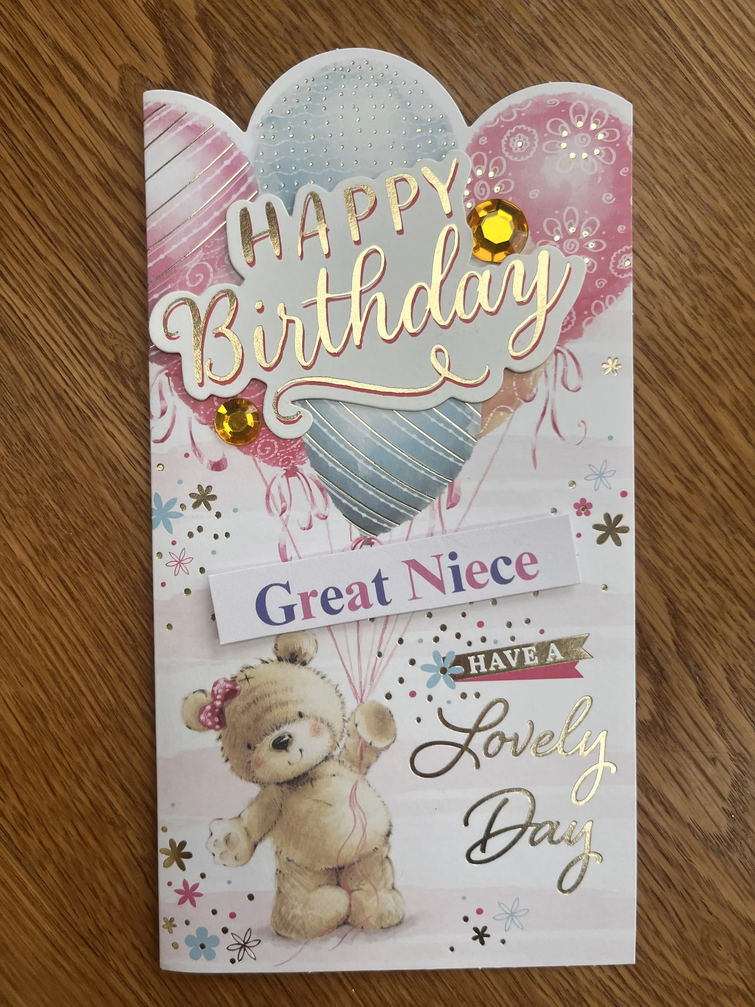 Great Niece birthday card