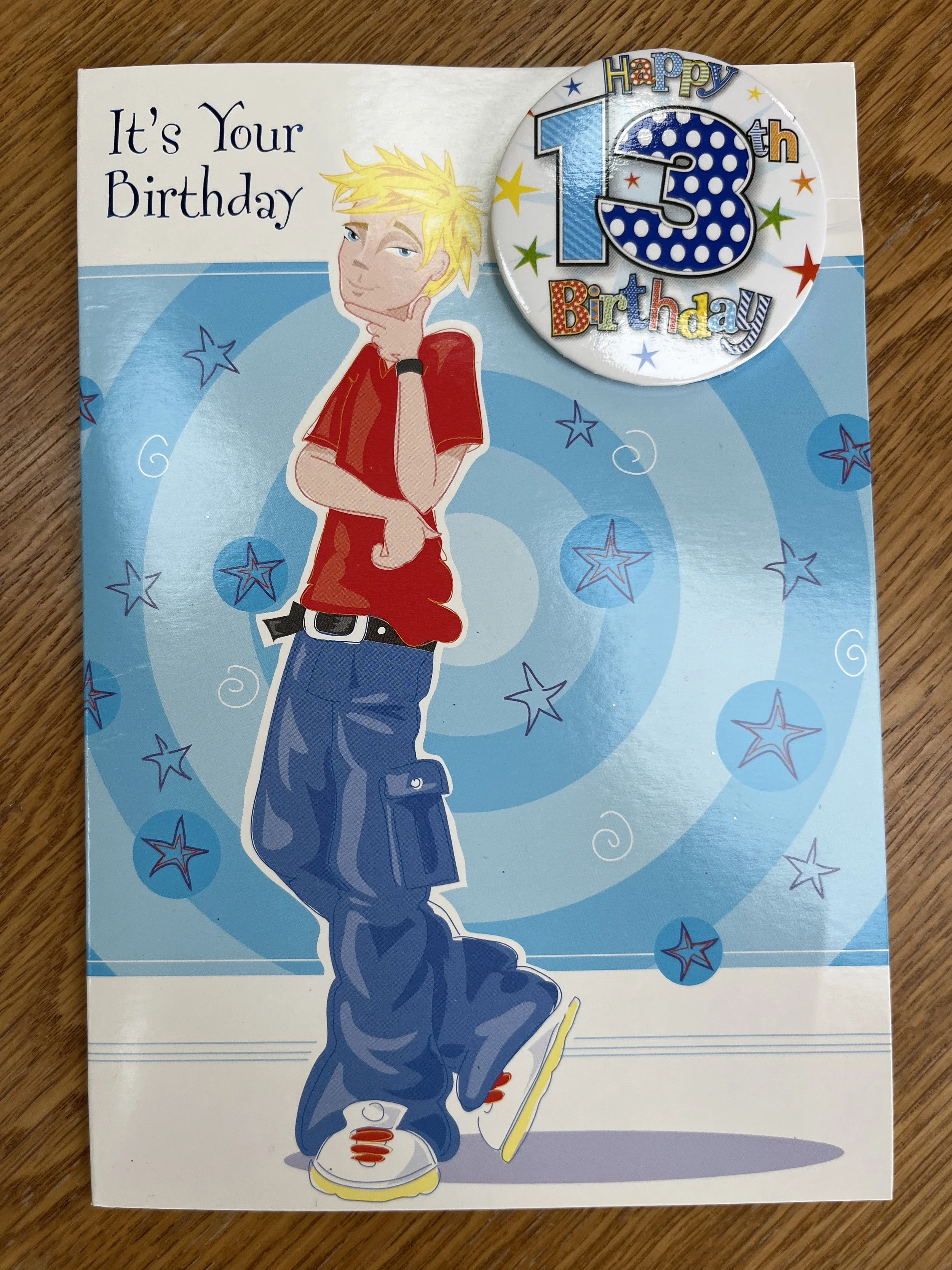 13th birthday card