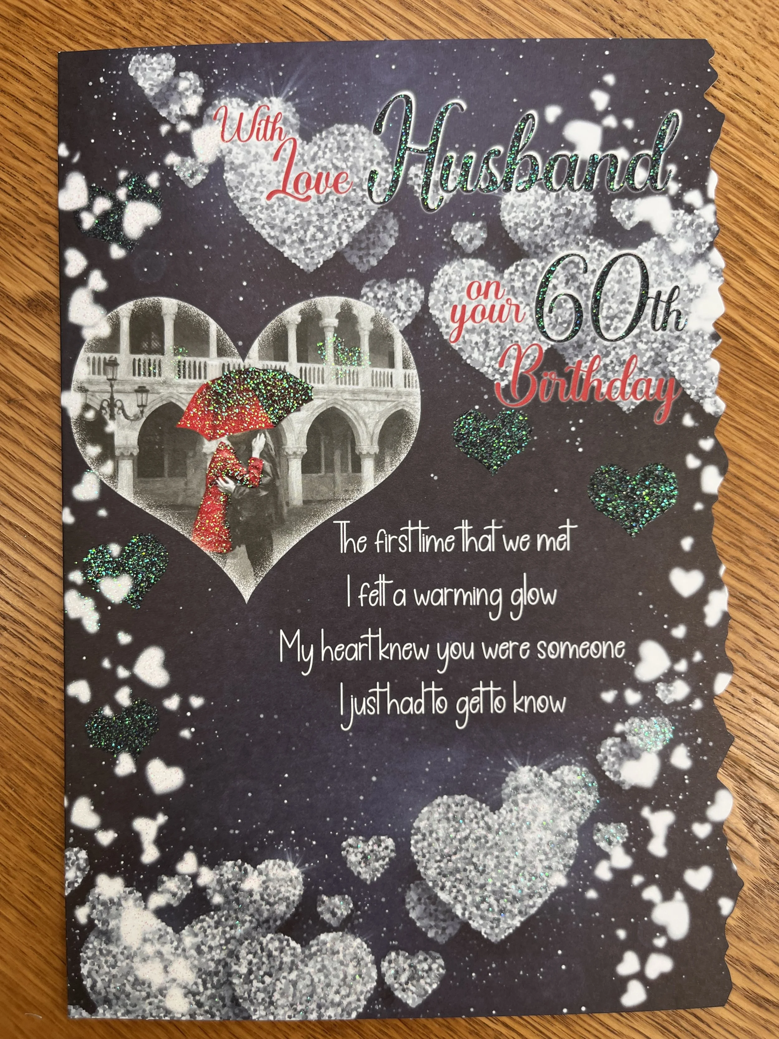 Husband 60th birthday card