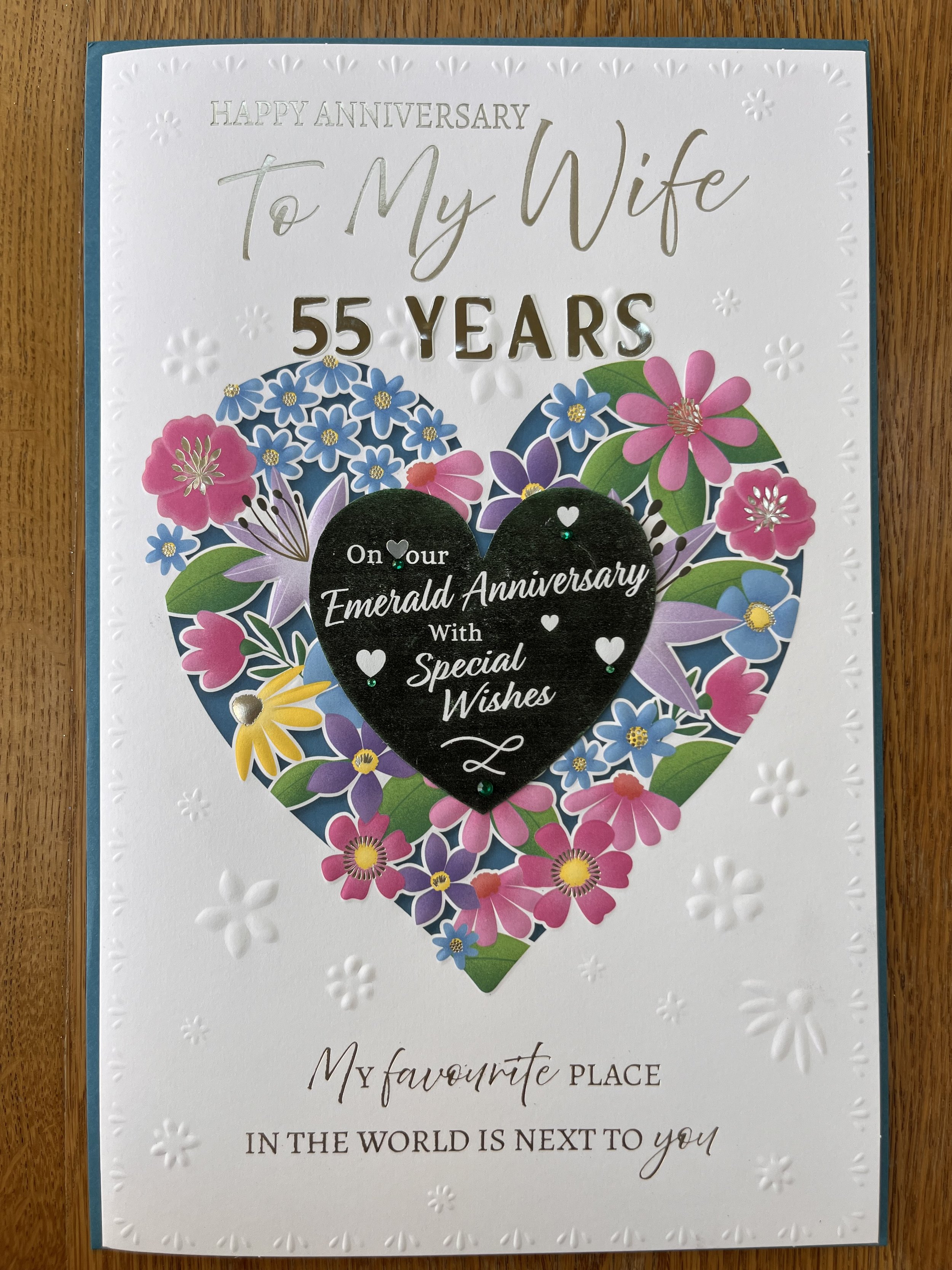Our Emerald Anniversary Card