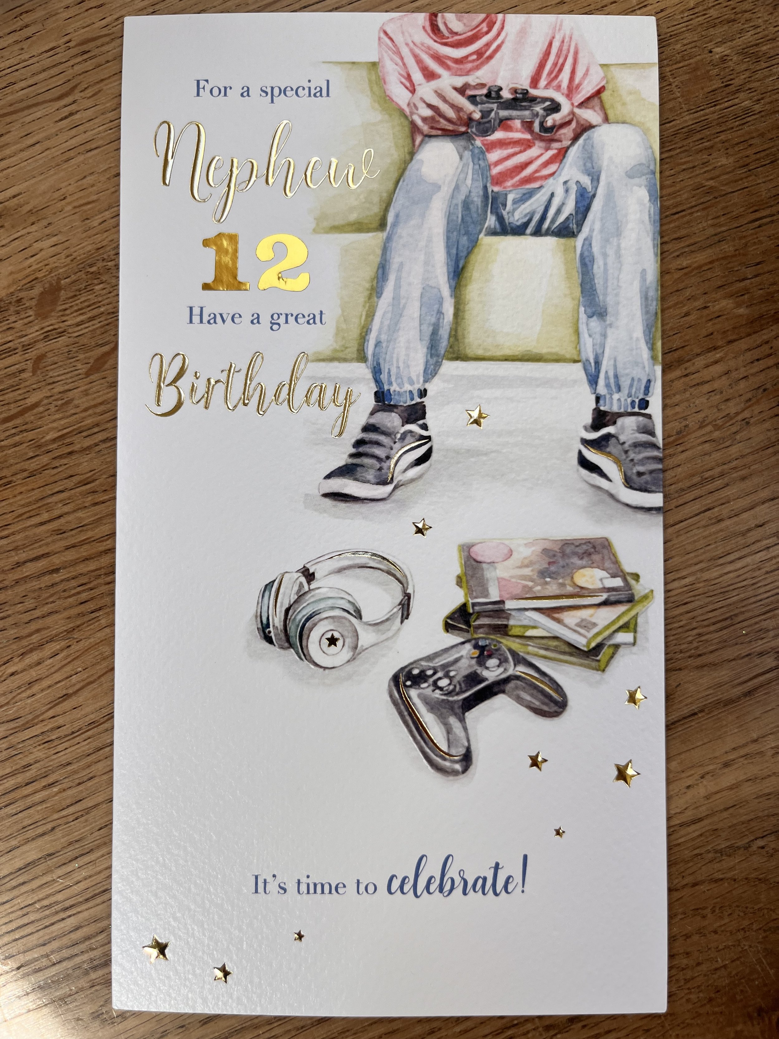 Nephew 12th birthday card