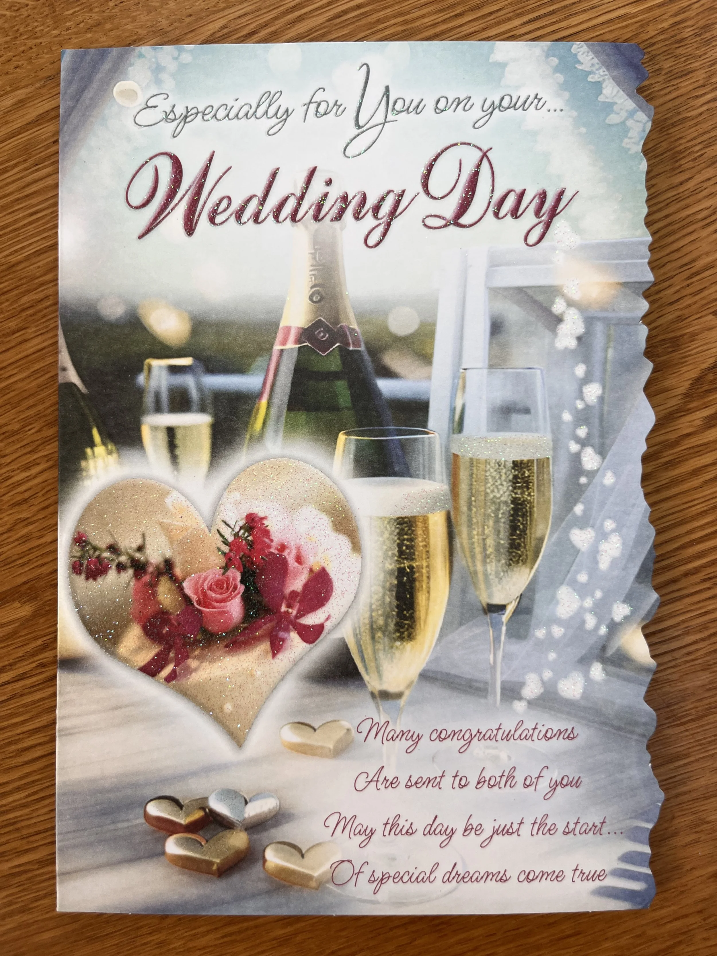Wedding day card