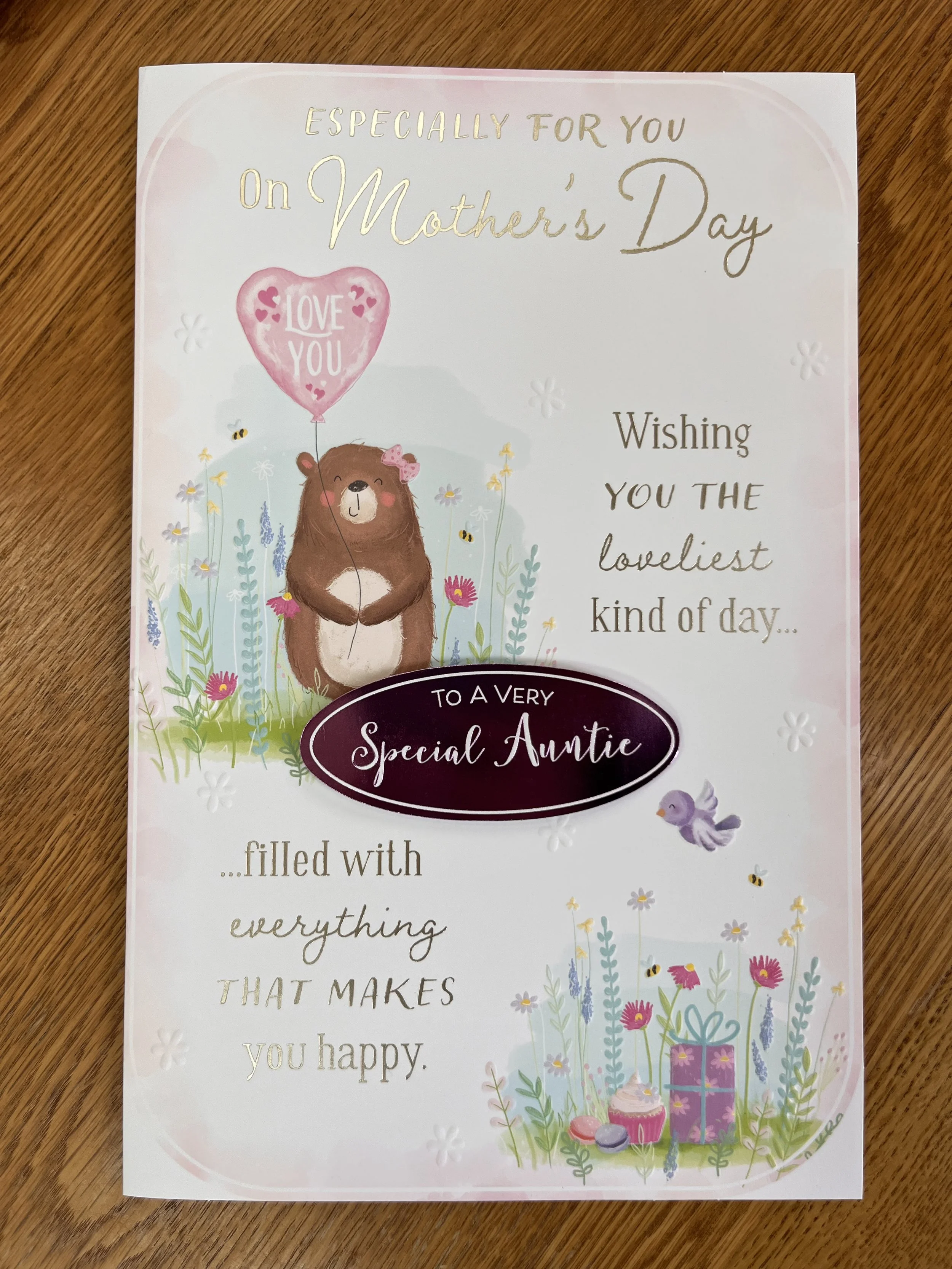 Extra Special Auntie Mother’s day card