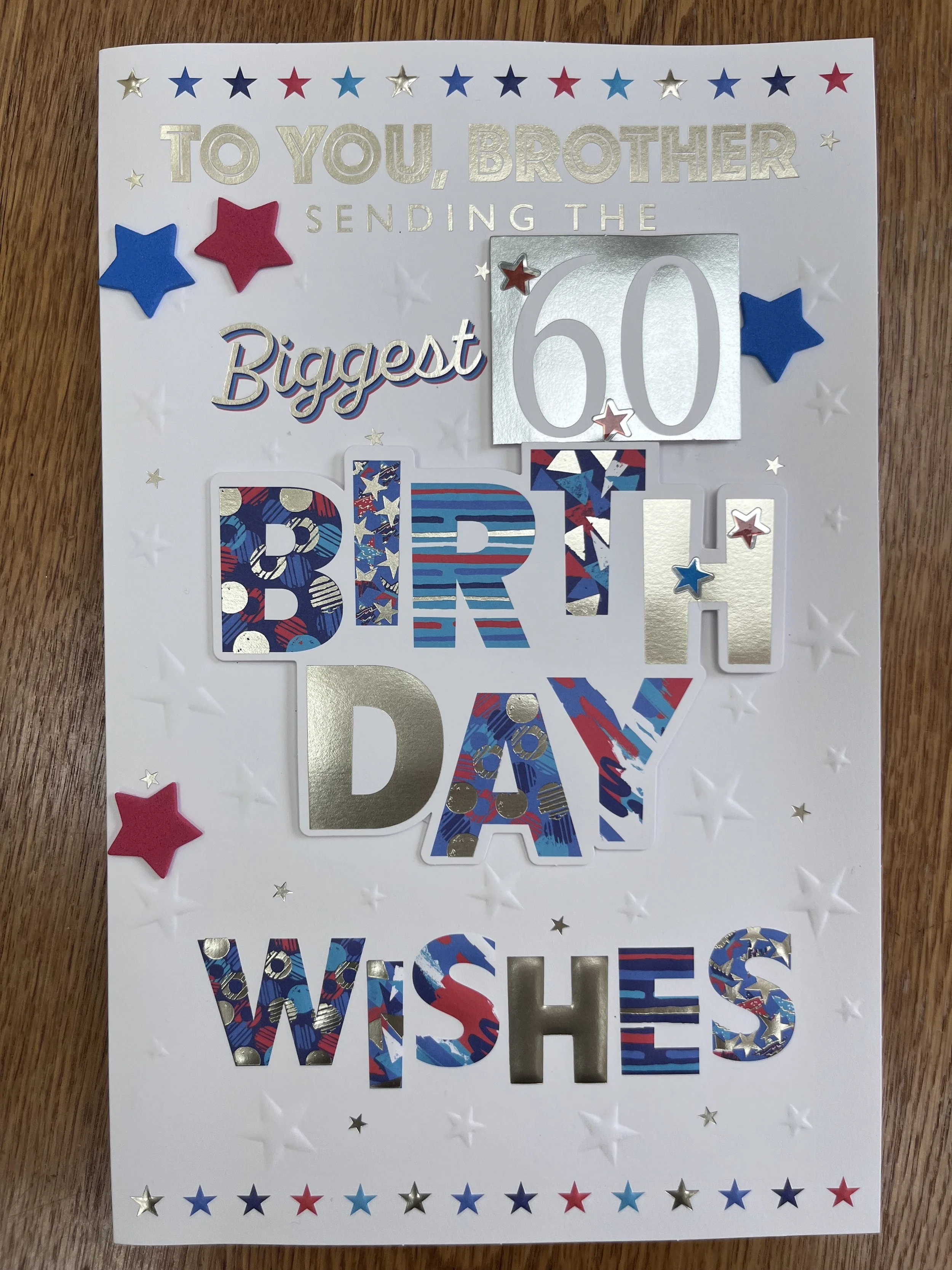 Extra Special Brother 60th birthday card