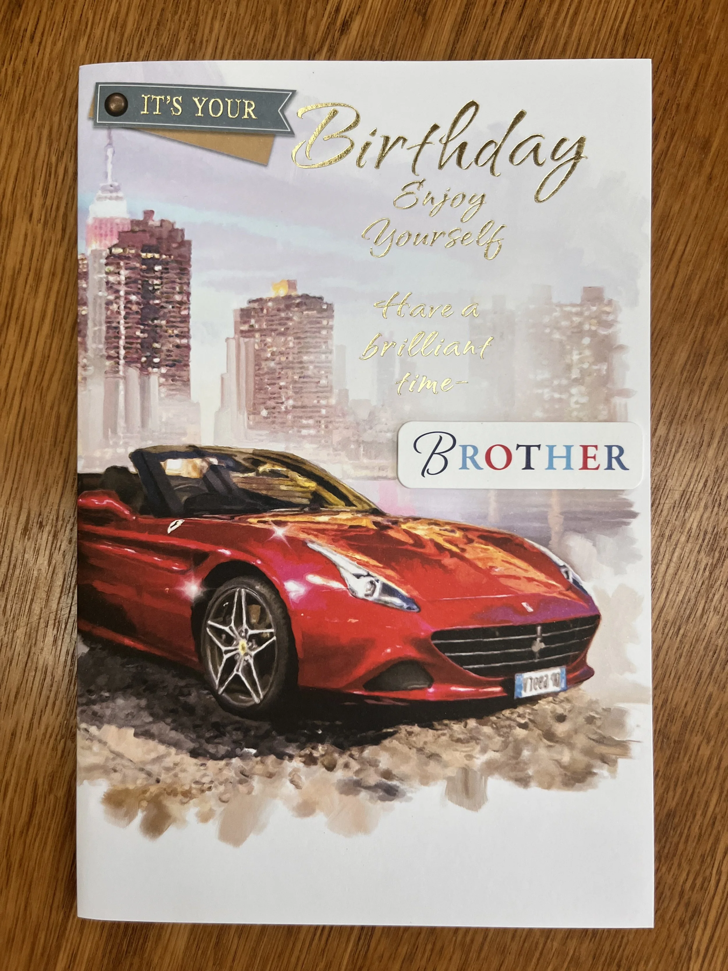 Brother birthday card