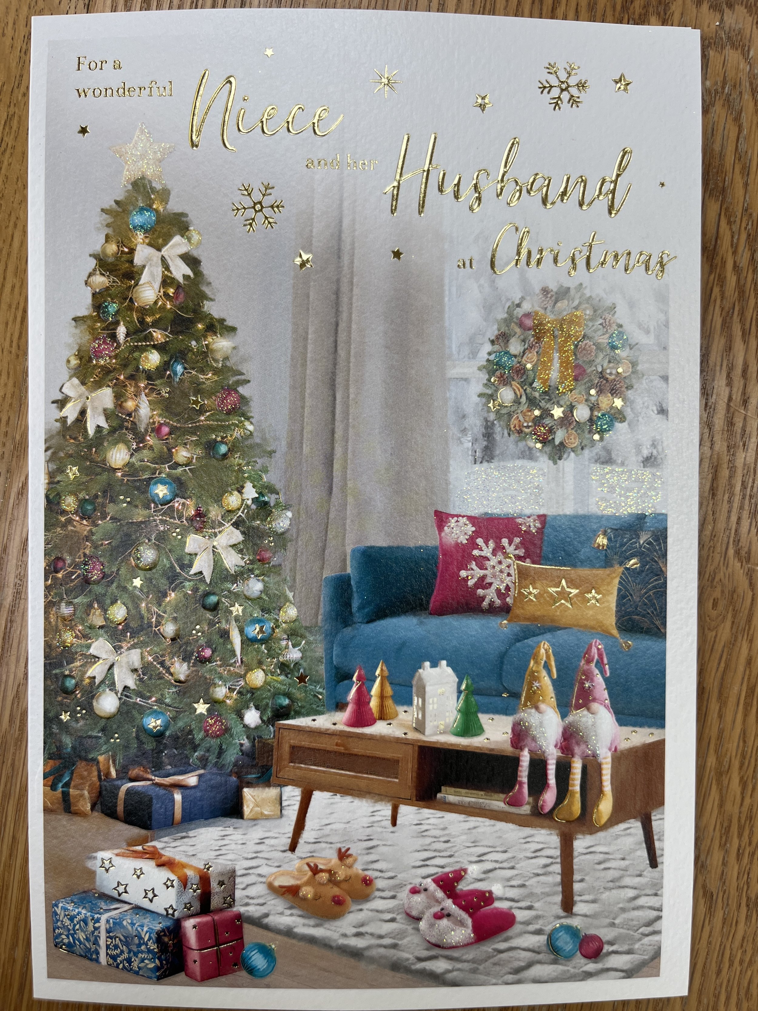 Niece and Husband Christmas card