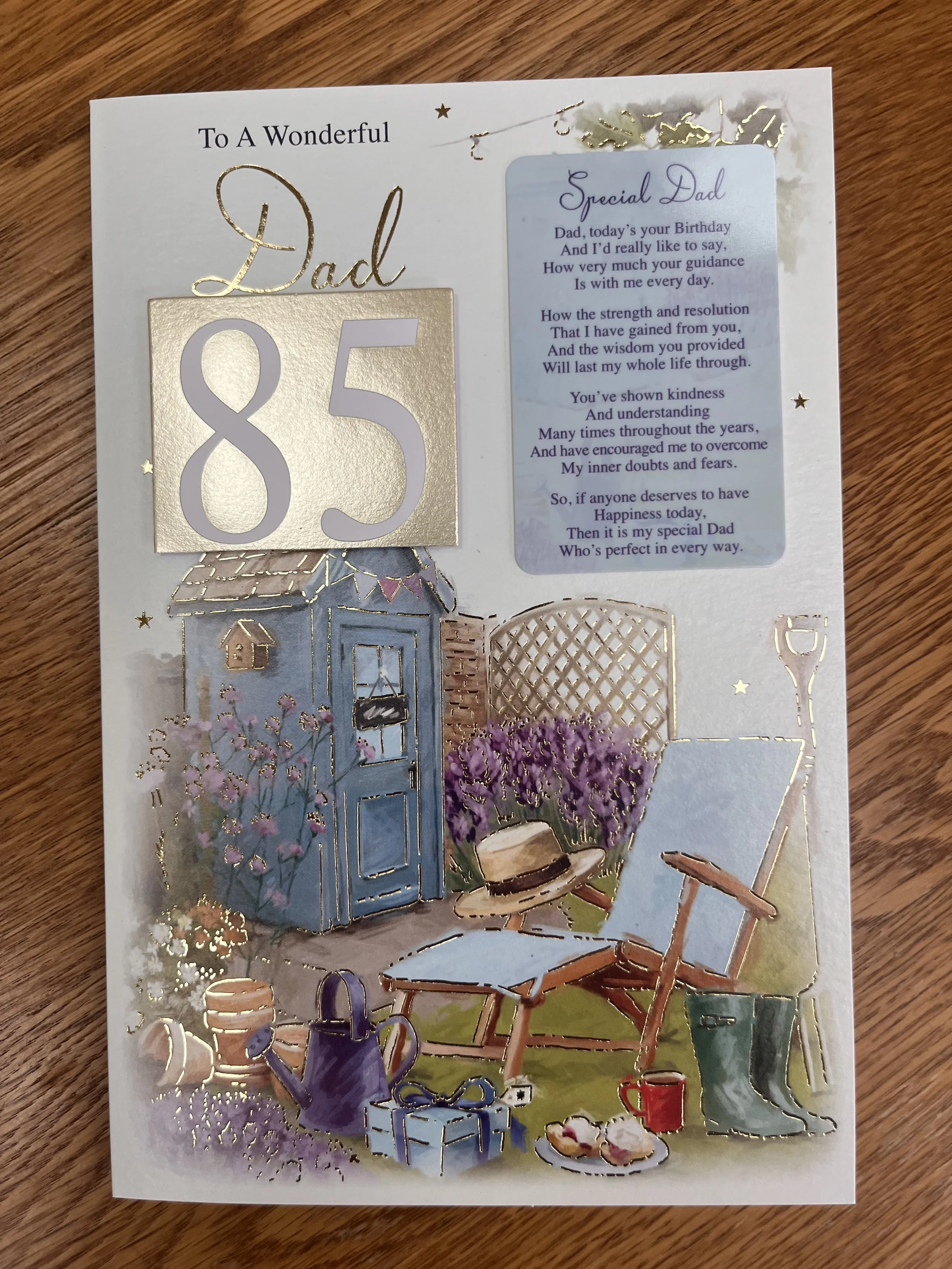 Dad 85th birthday card