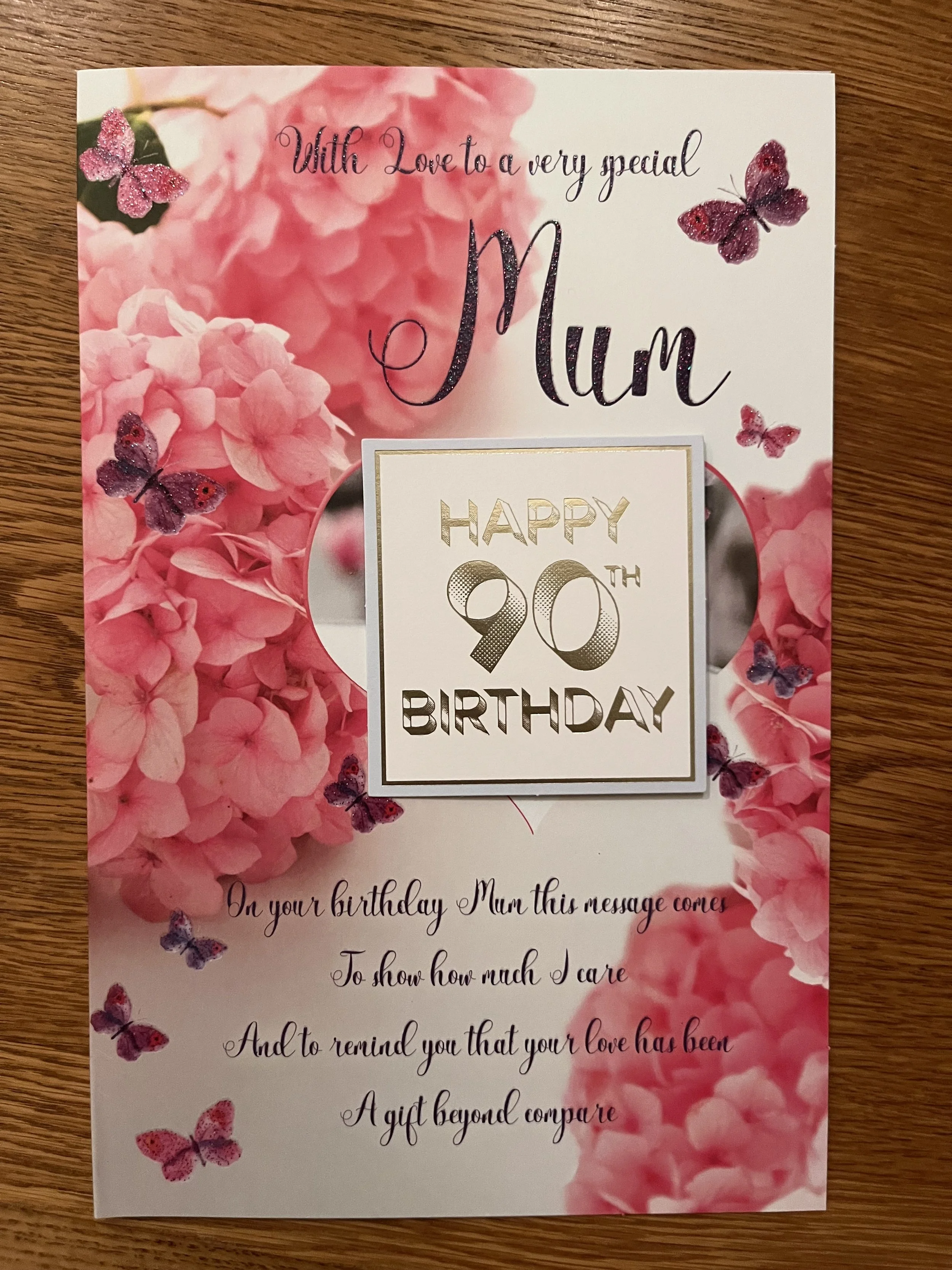Special Mum 90th birthday card
