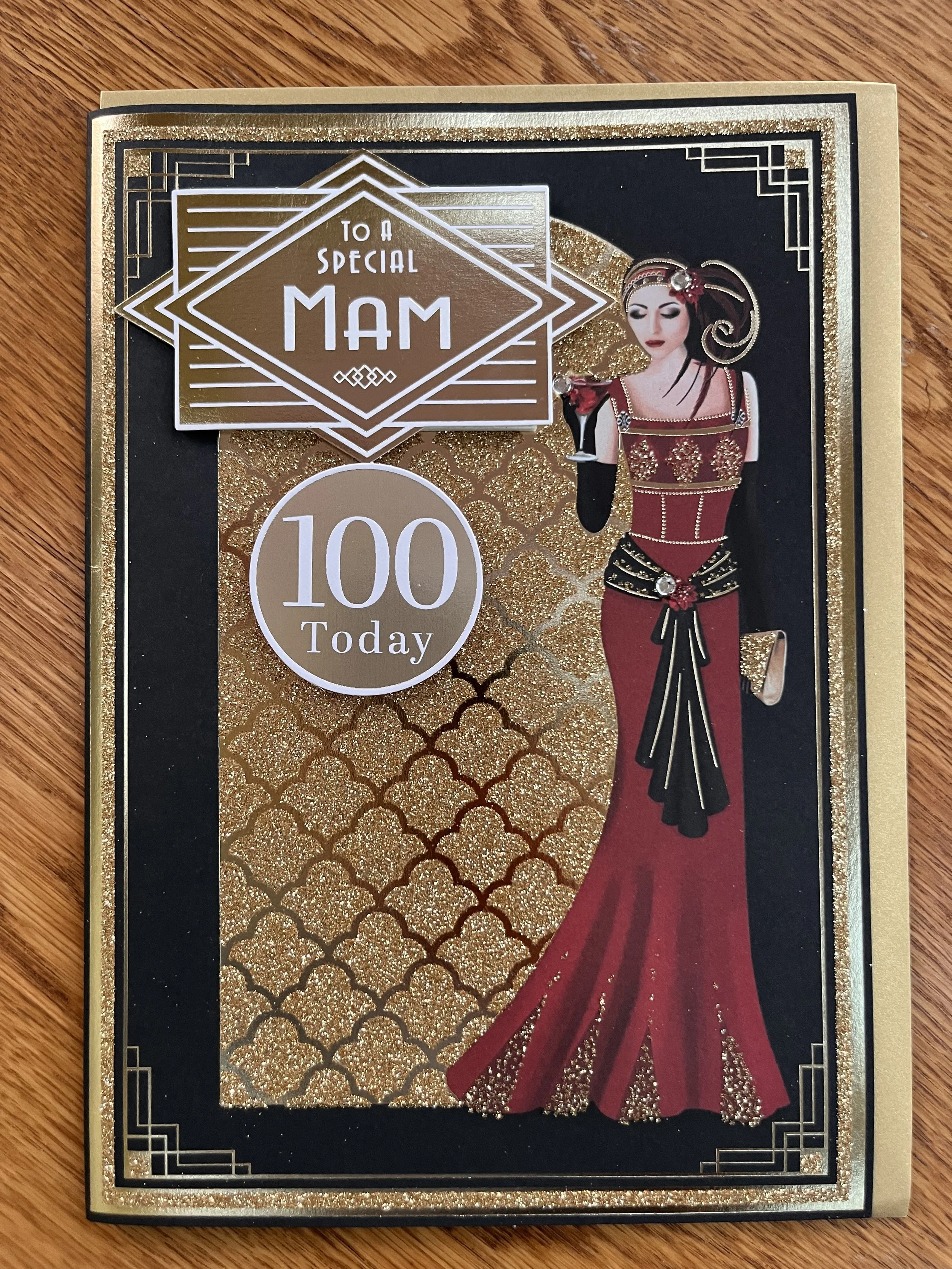 Mam 100th Birthday card