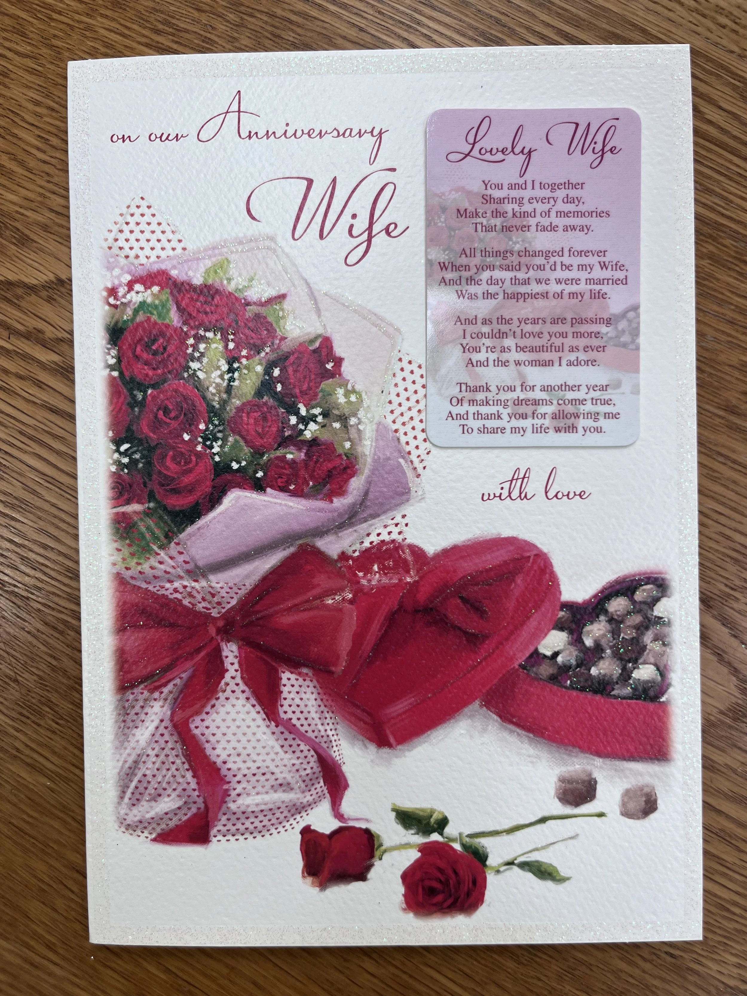 Wife Anniversary  card