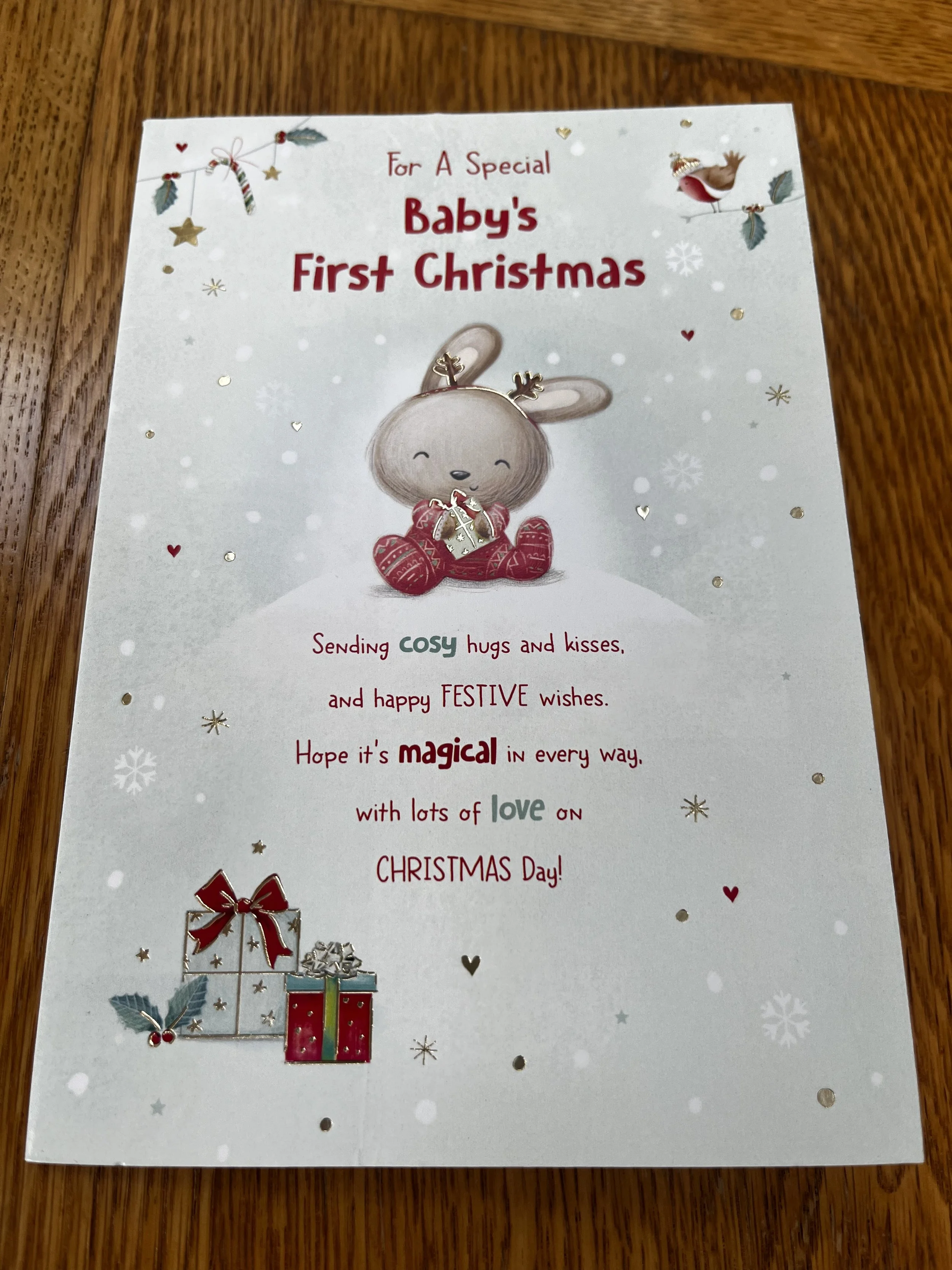 Special Baby’s 1st christmas card