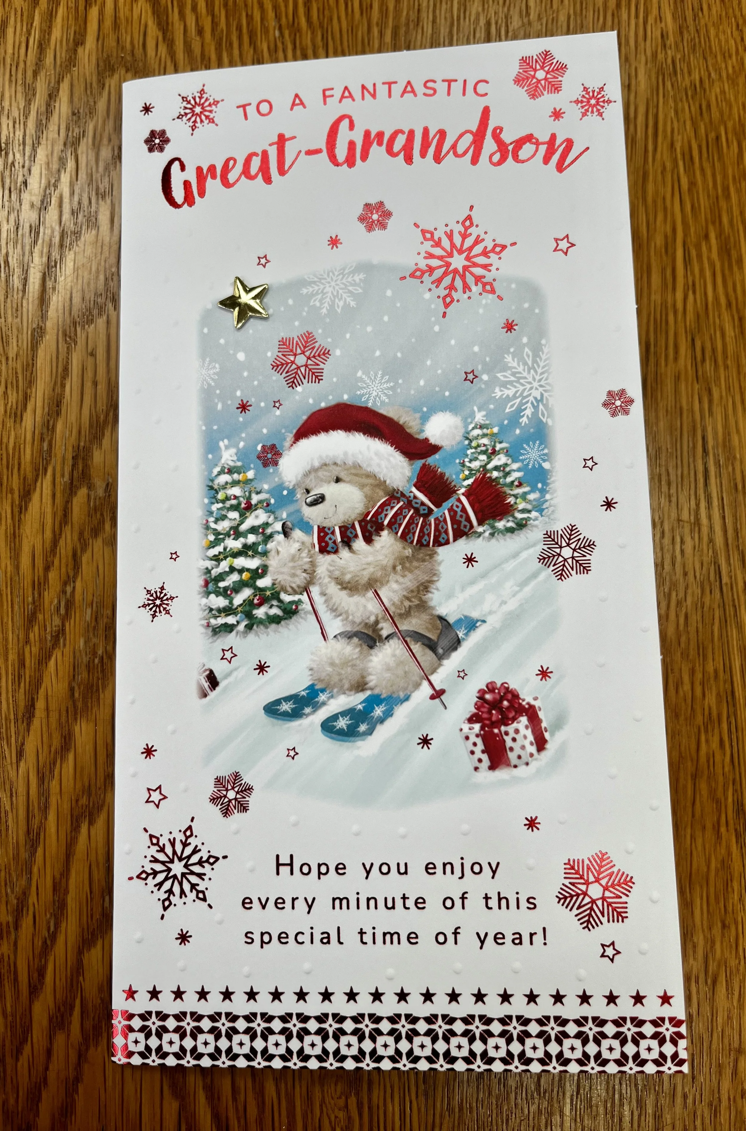 Great-Grandson christmas    card