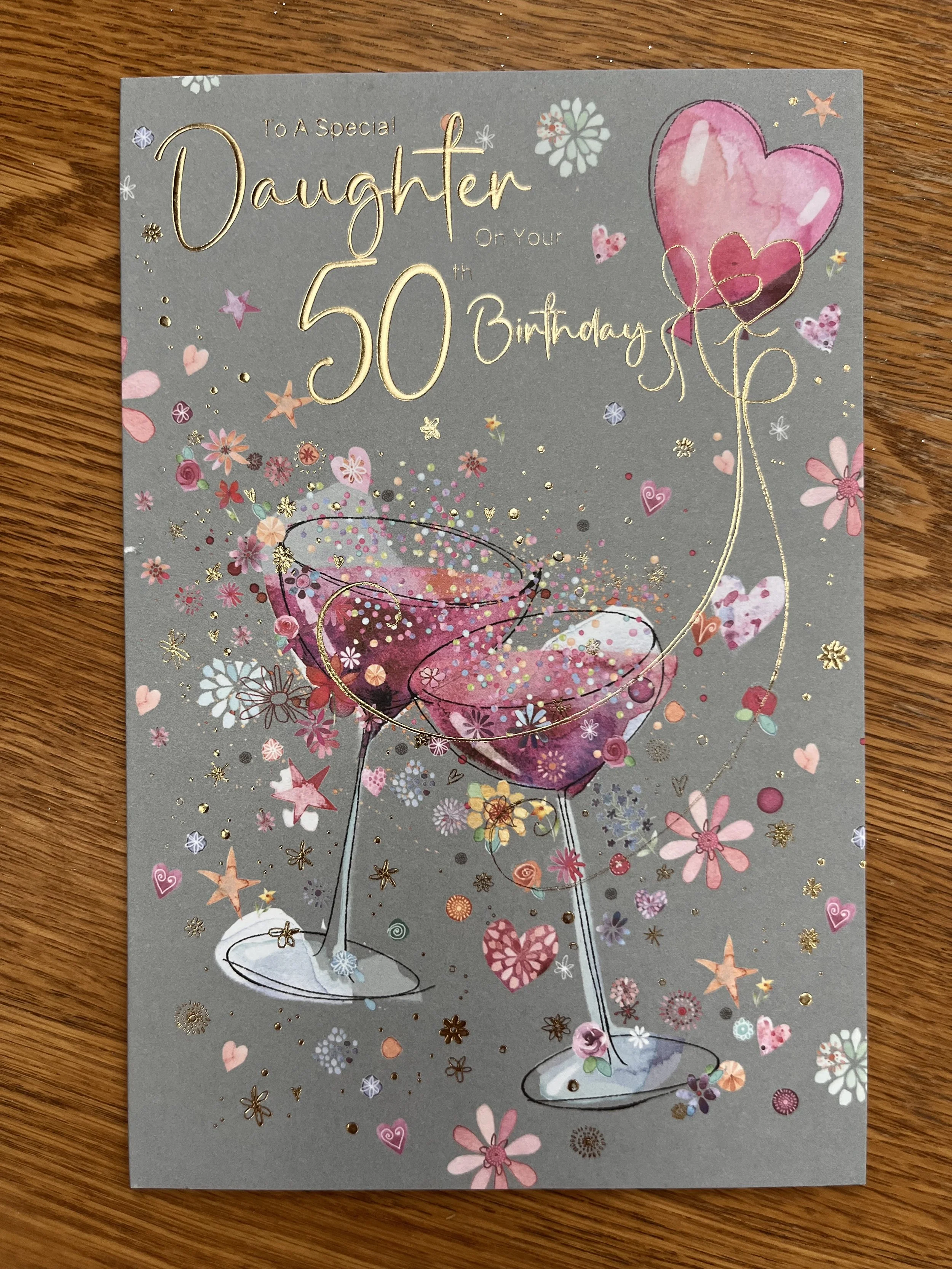 Daughter 50th birthday card