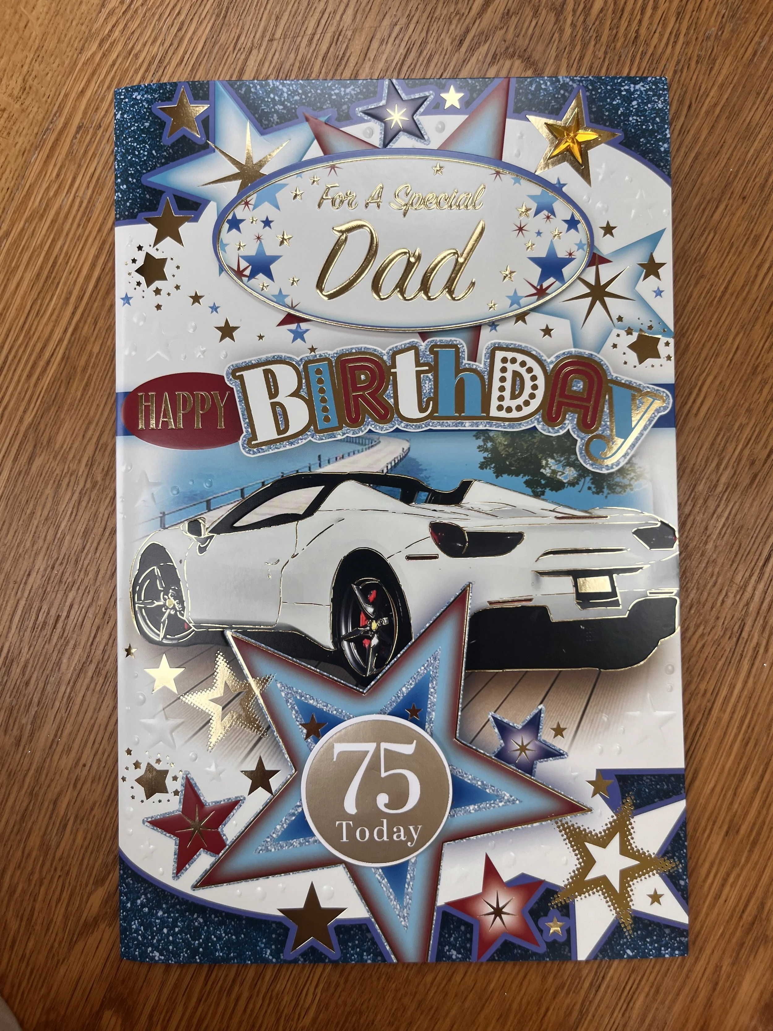 Extra Special Dad 75th Birthday Card