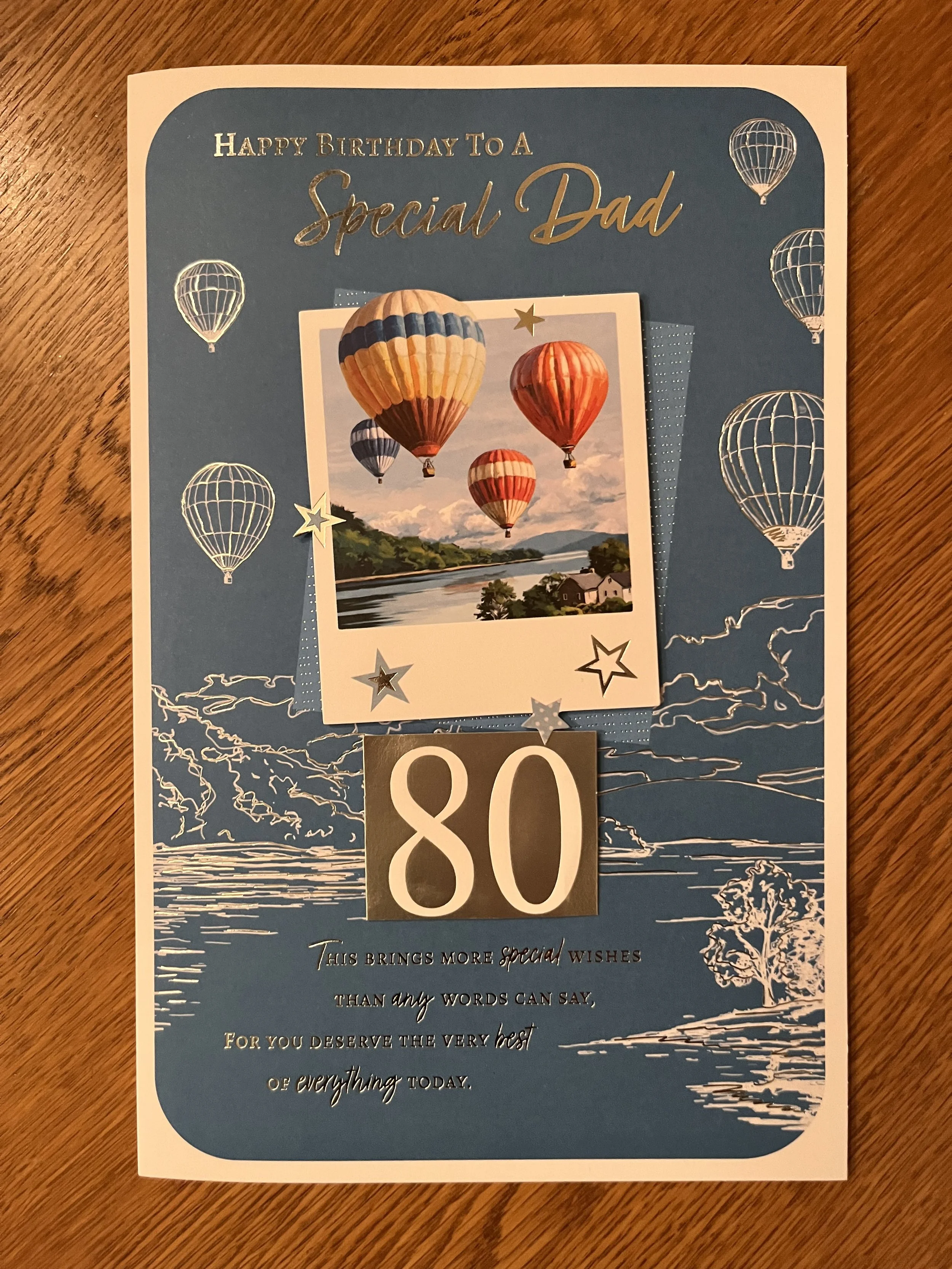 Extra Special Dad 80th Birthday card