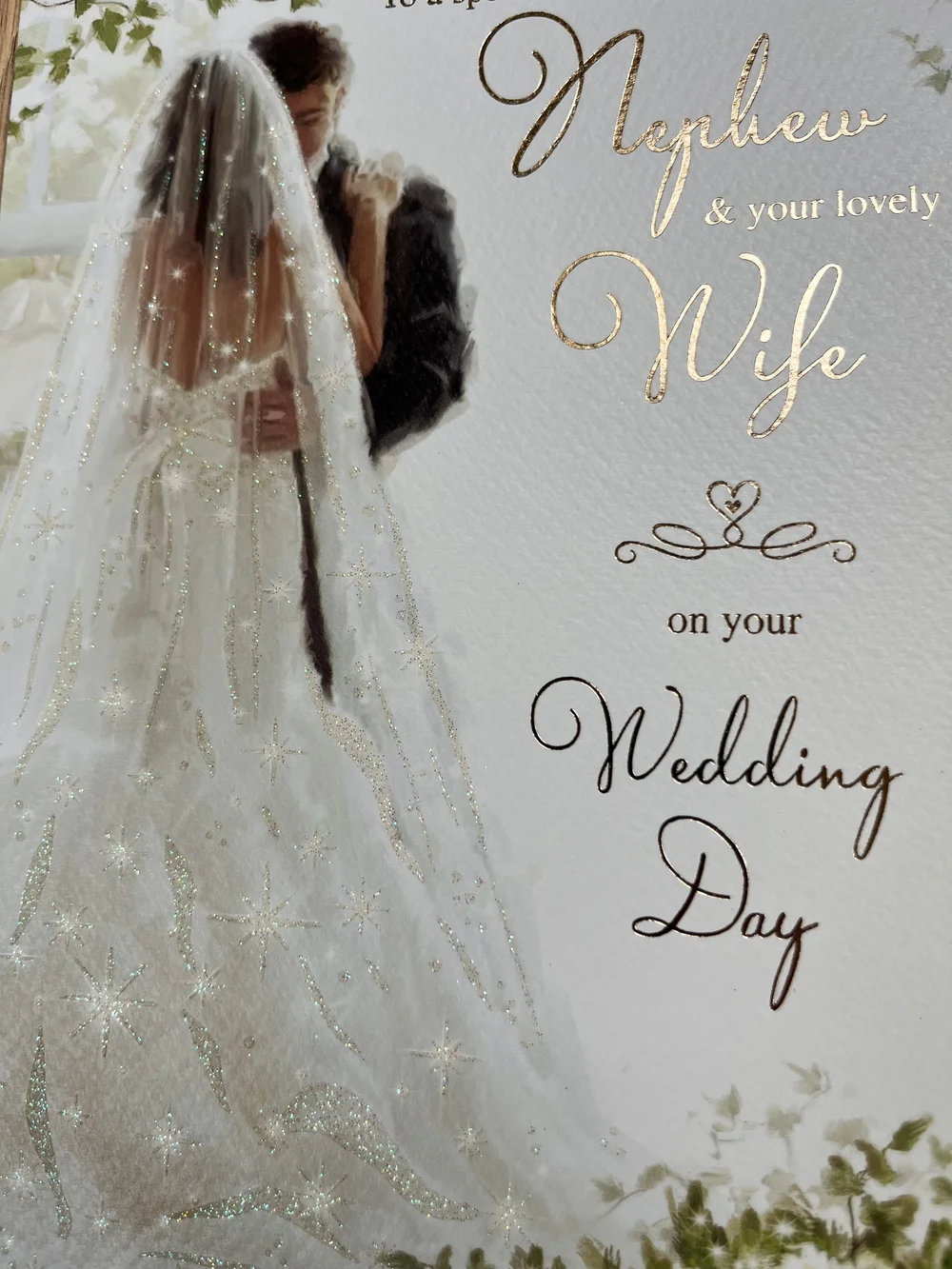 Nephew Wedding day card — Special Thoughts