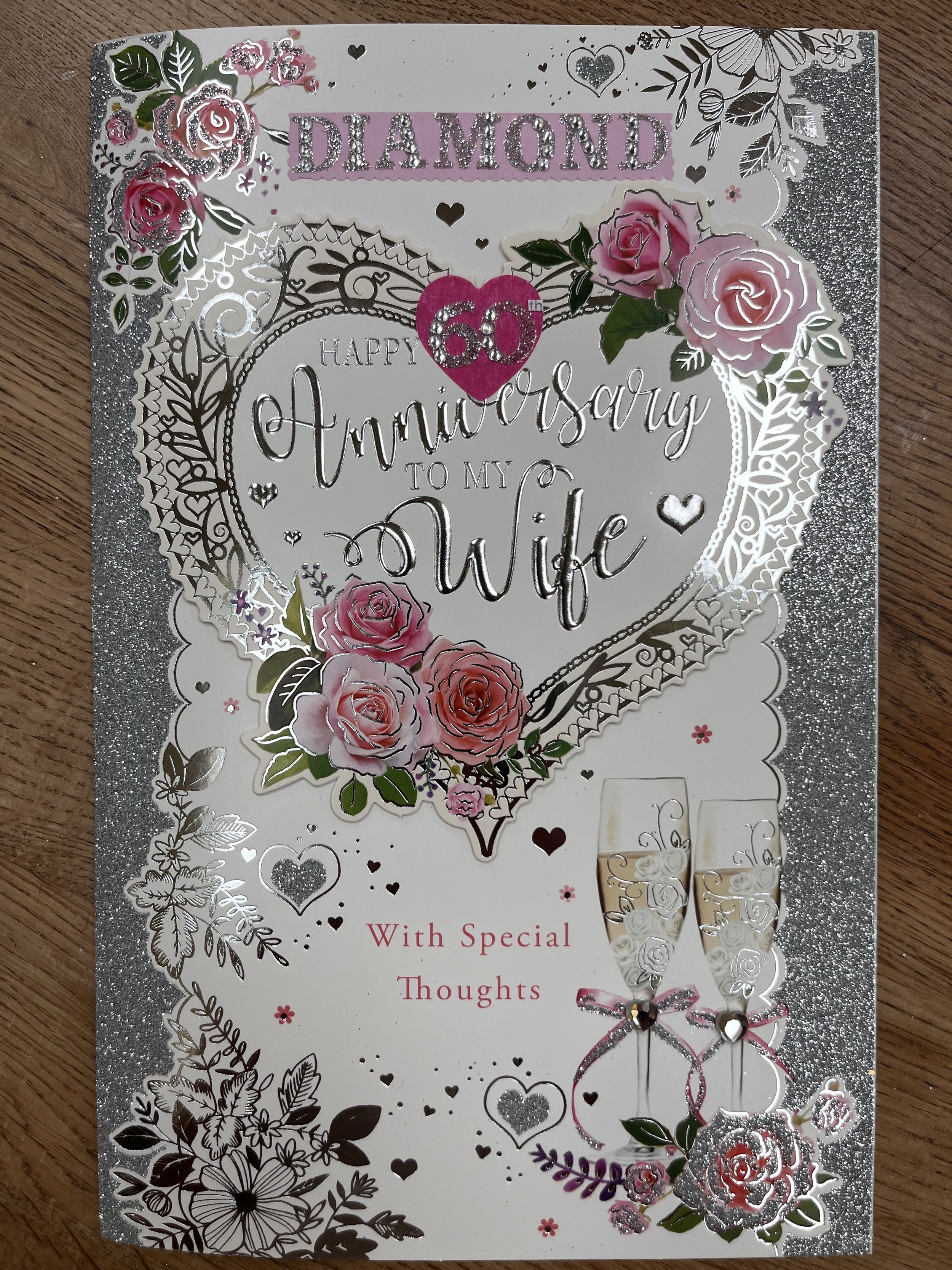 Wife 60th Anniversary Card