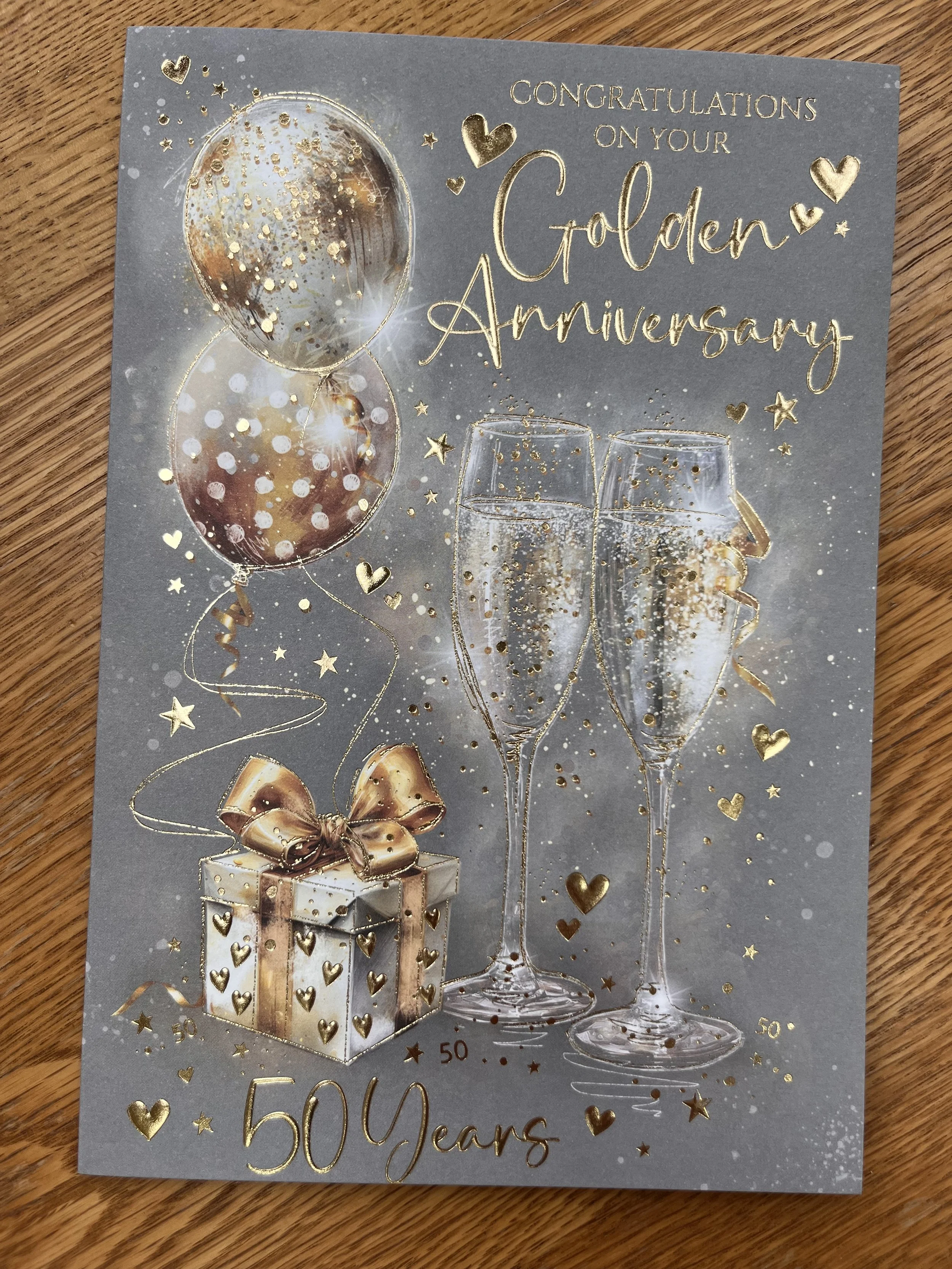 Golden anniversary card