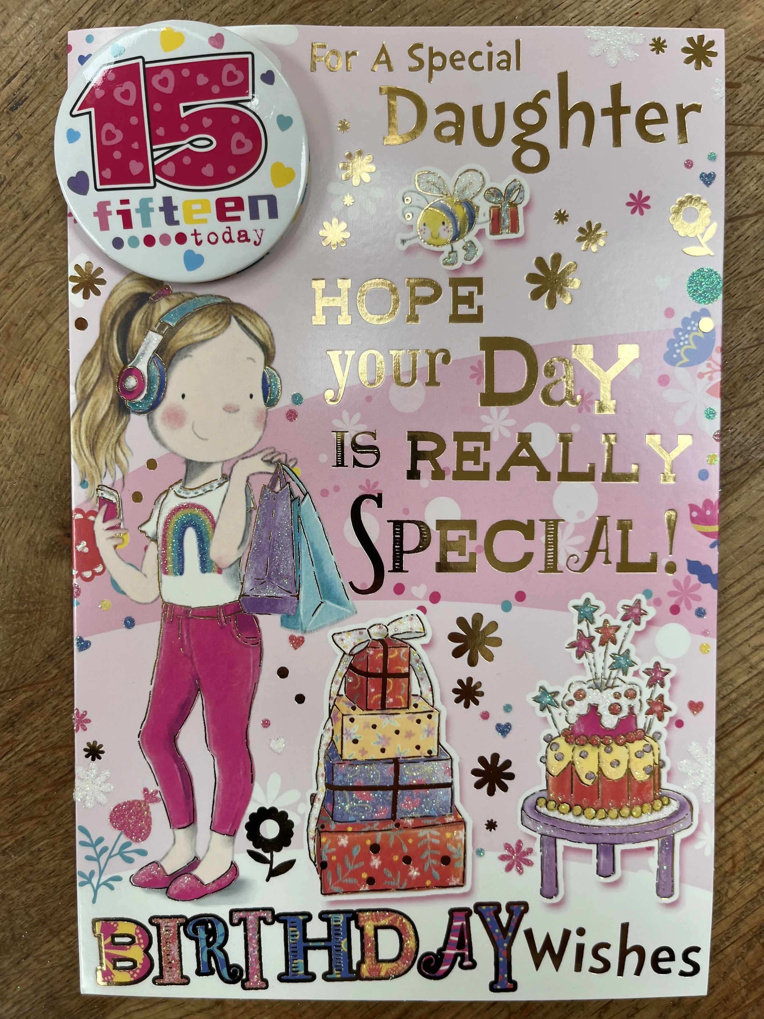 Daughter  15th birthday card