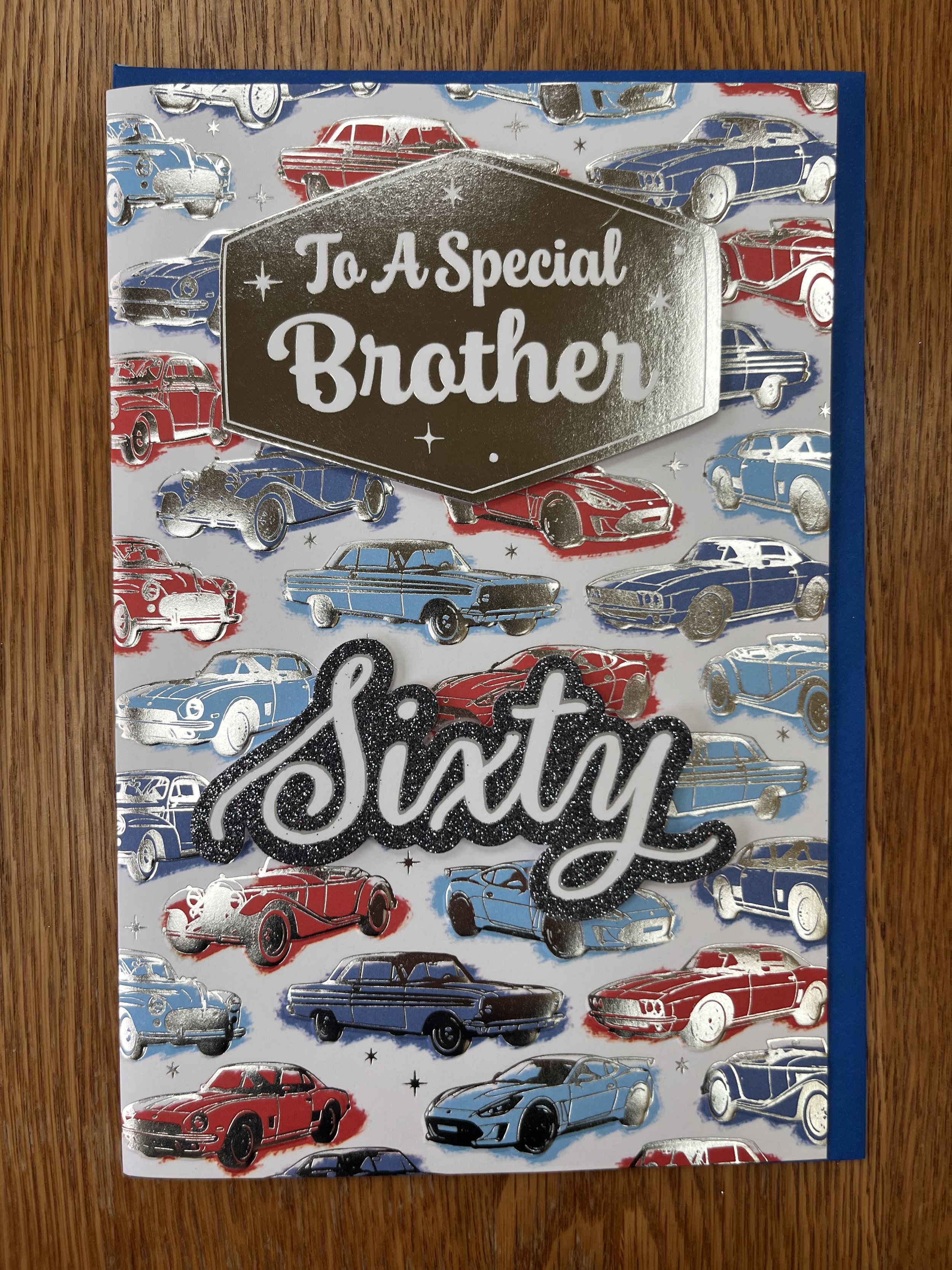 Brother Age 60 birthday card