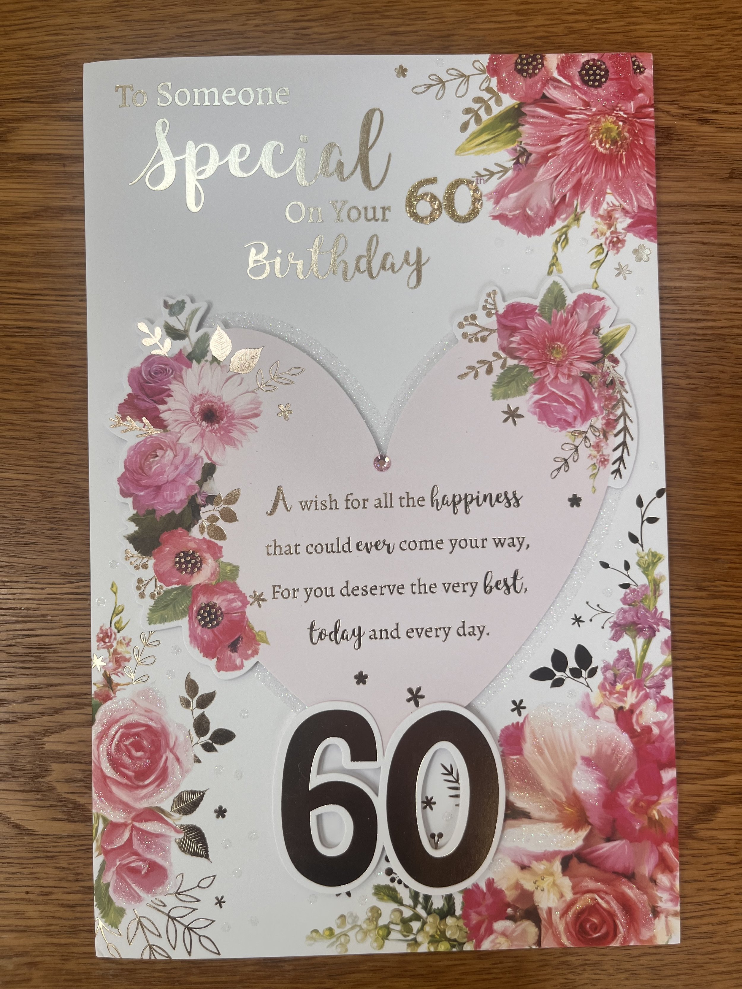 Extra Special Ladies 60th birthday card