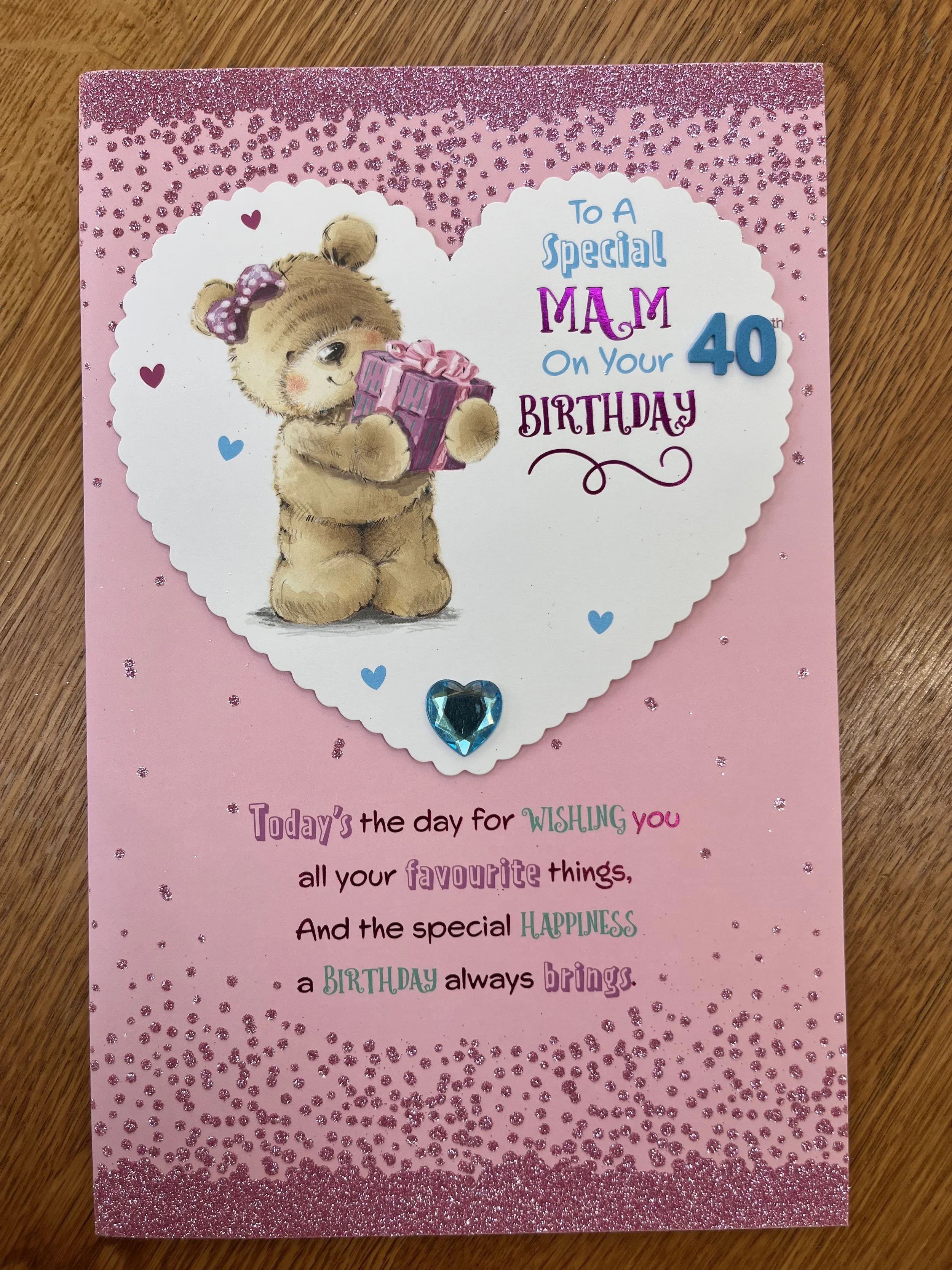 Extra Special Mam 40th BirthdayCard