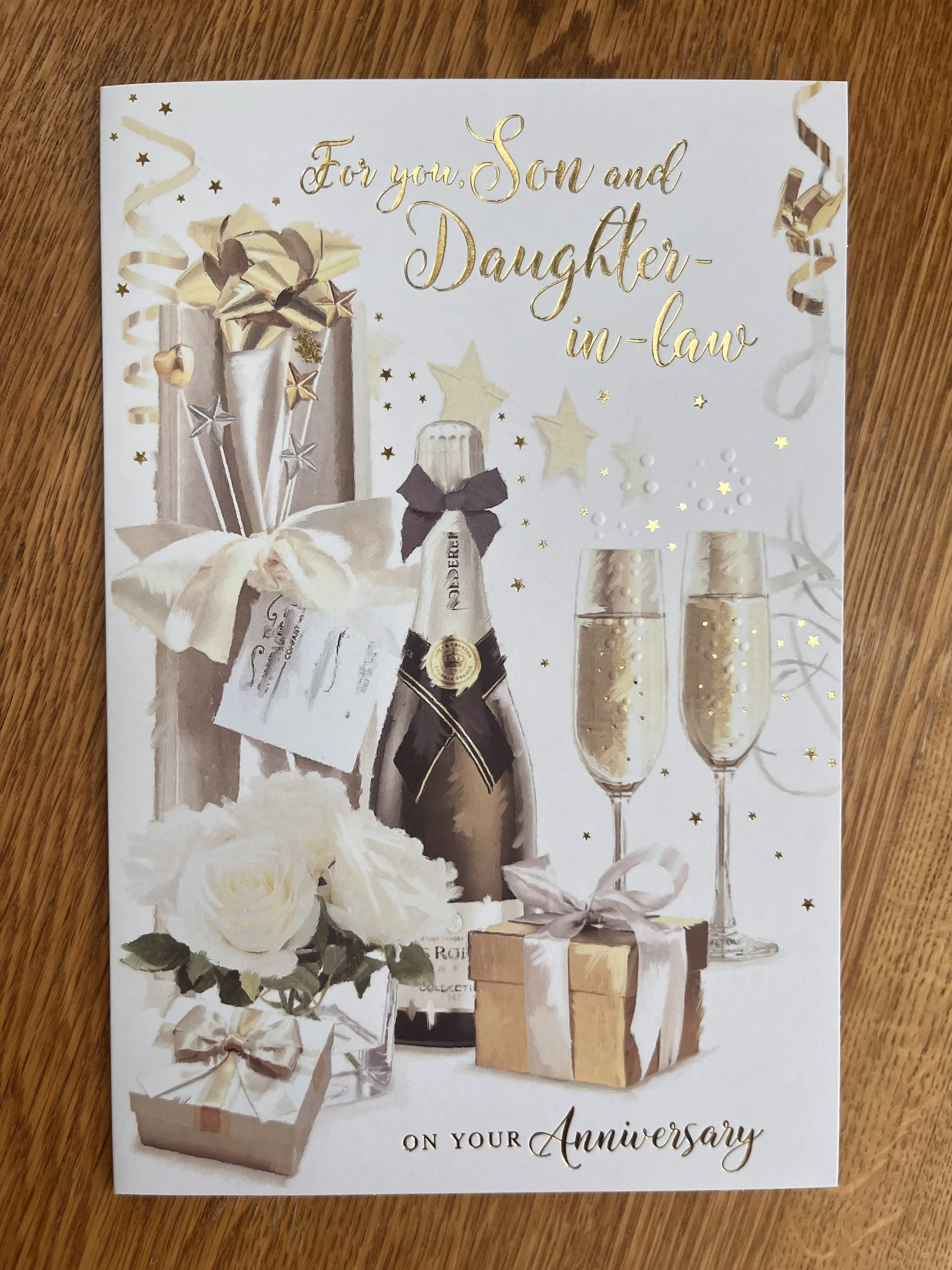 Son and Daughter-in-law anniversary card