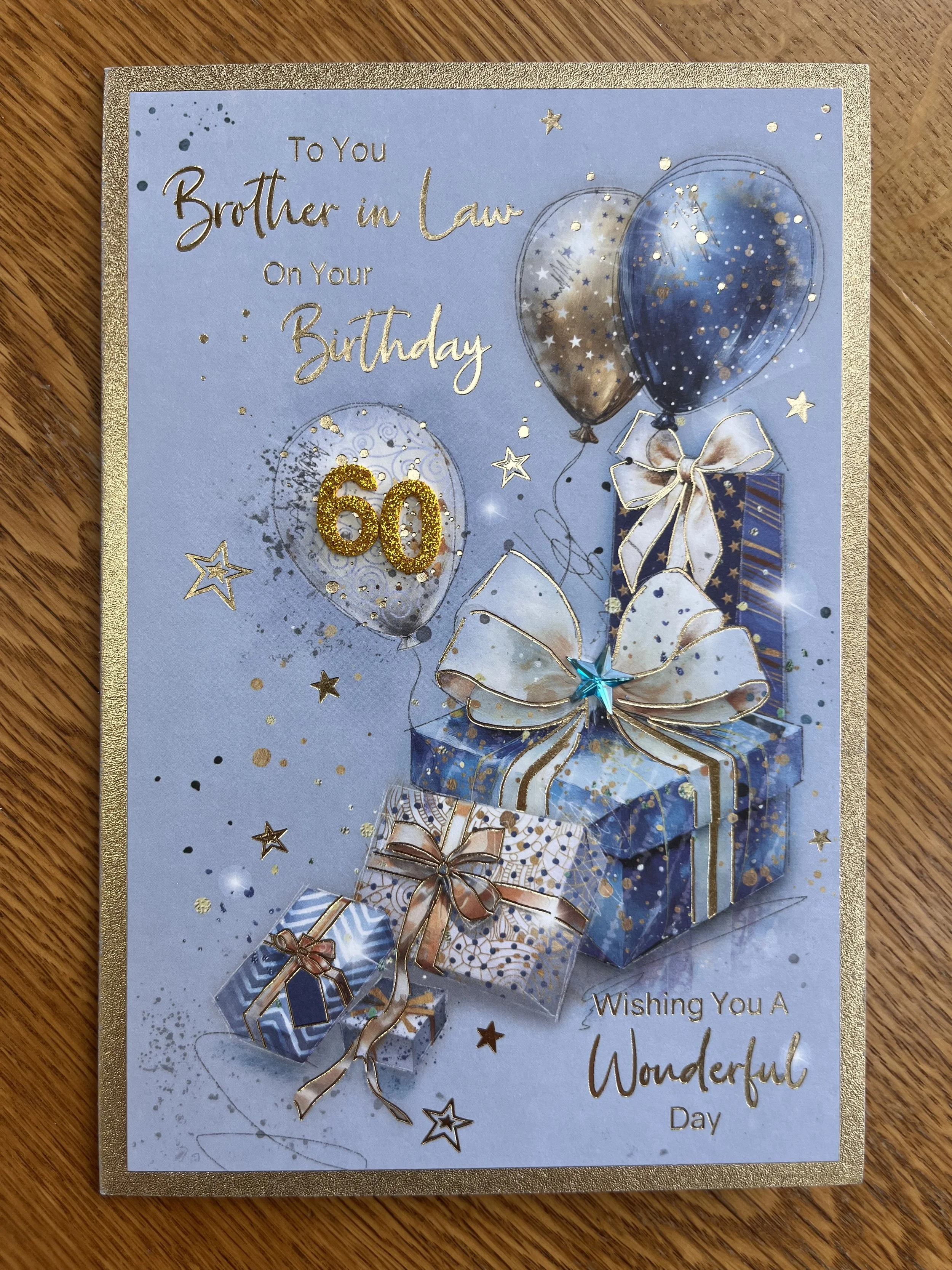 Brother in Law 60th Birthday card