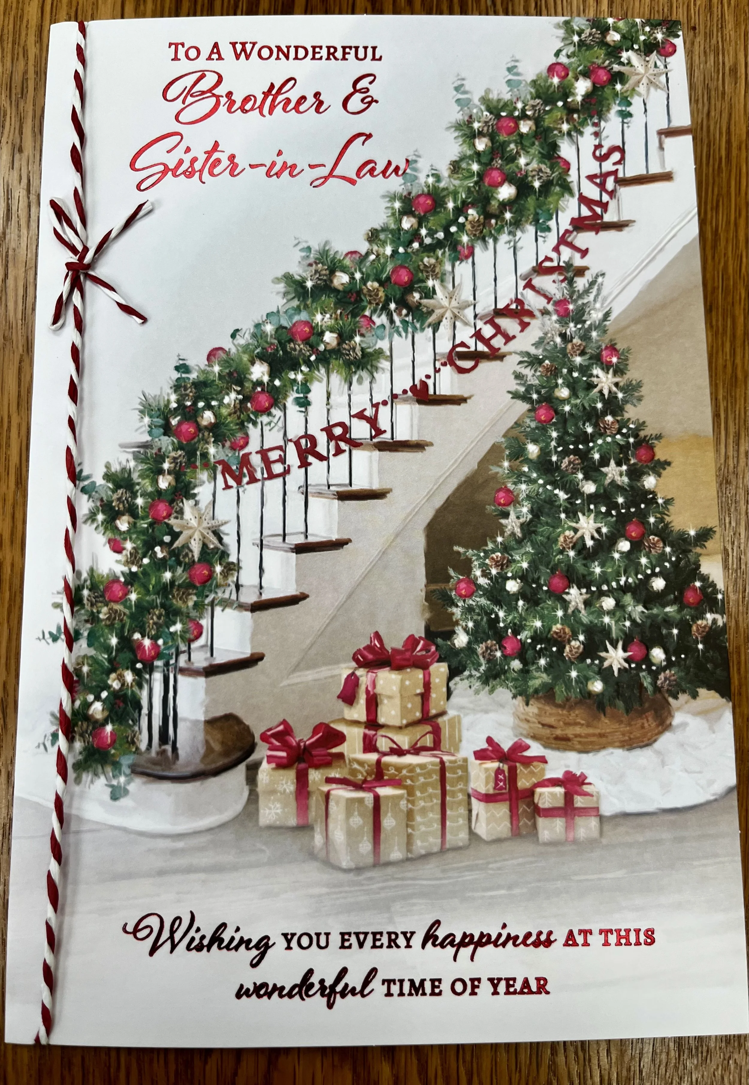 Brother and Sister in Law christmas  card